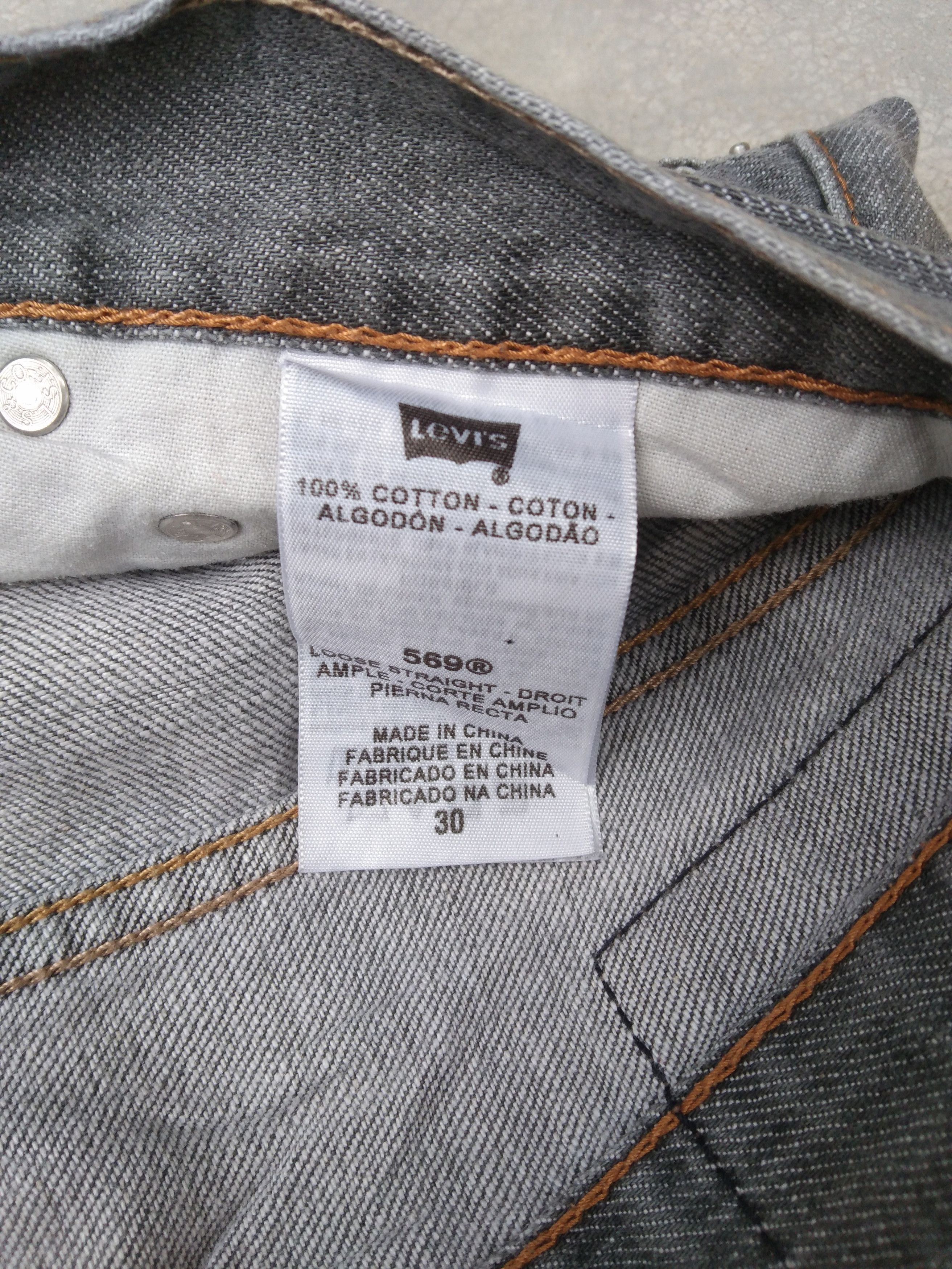 Jean × Levi's × Vintage Vintage Levis 569 Loose Straight Jeans Size US 30 / EU 46 - 7 Thumbnail