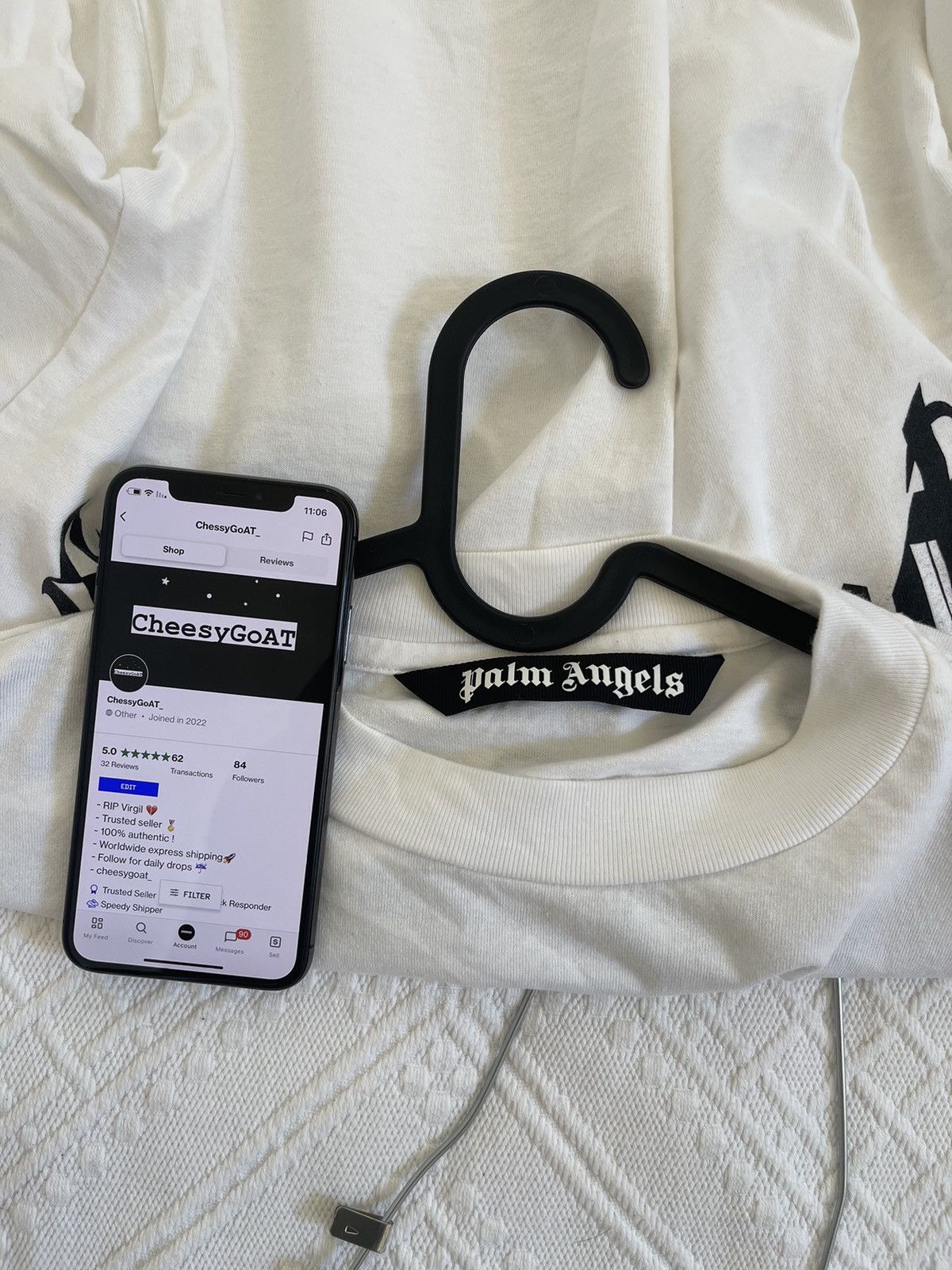 Palm Angels Palm angels crocodile Long sleeve TEE Size US M / EU 48-50 / 2 - 7 Thumbnail