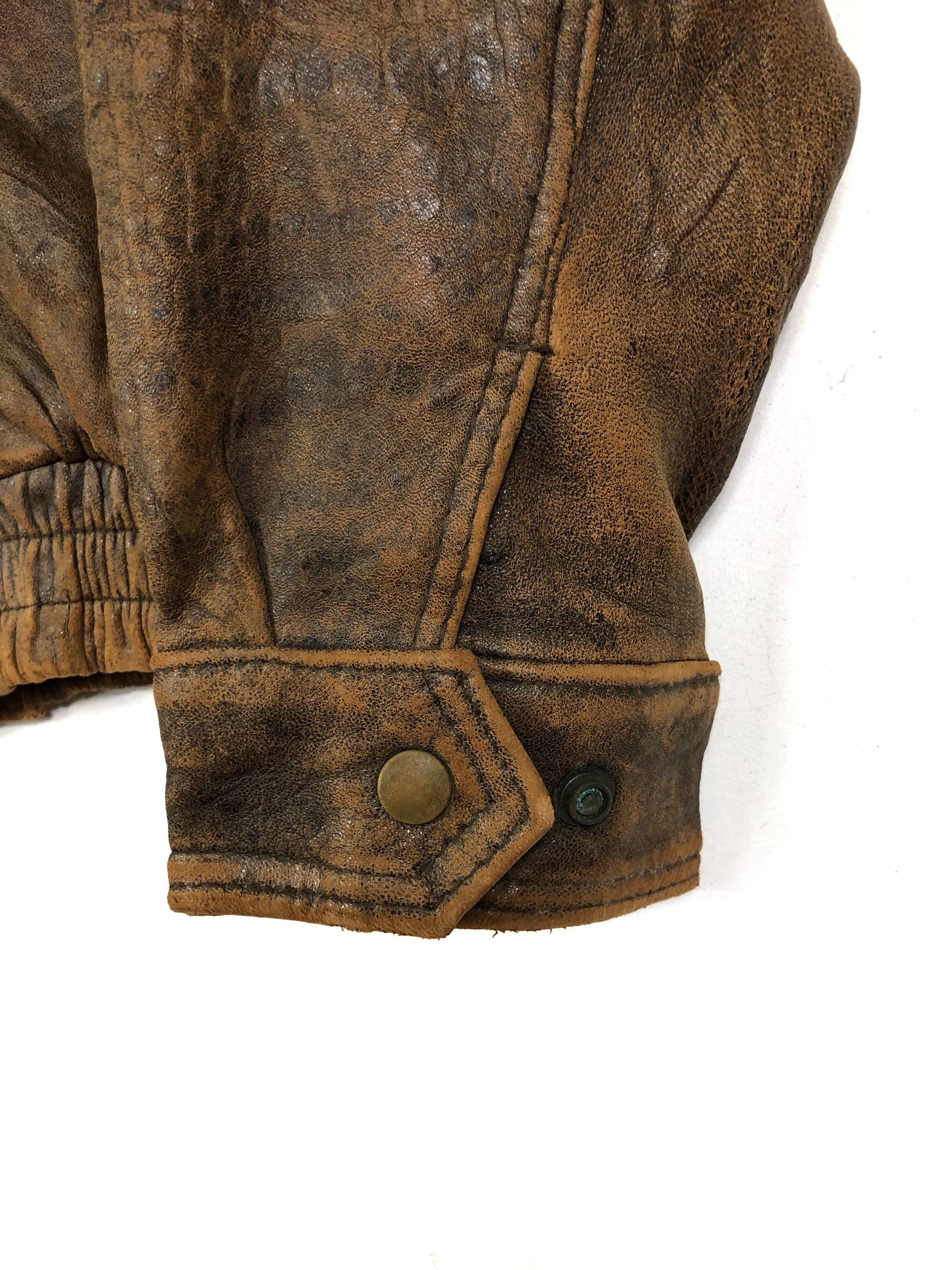 Japanese Brand × Vintage 80s A2 STYLE SHEEPSKIN AVIATOR JACKET Size US S / EU 44-46 / 1 - 7 Thumbnail