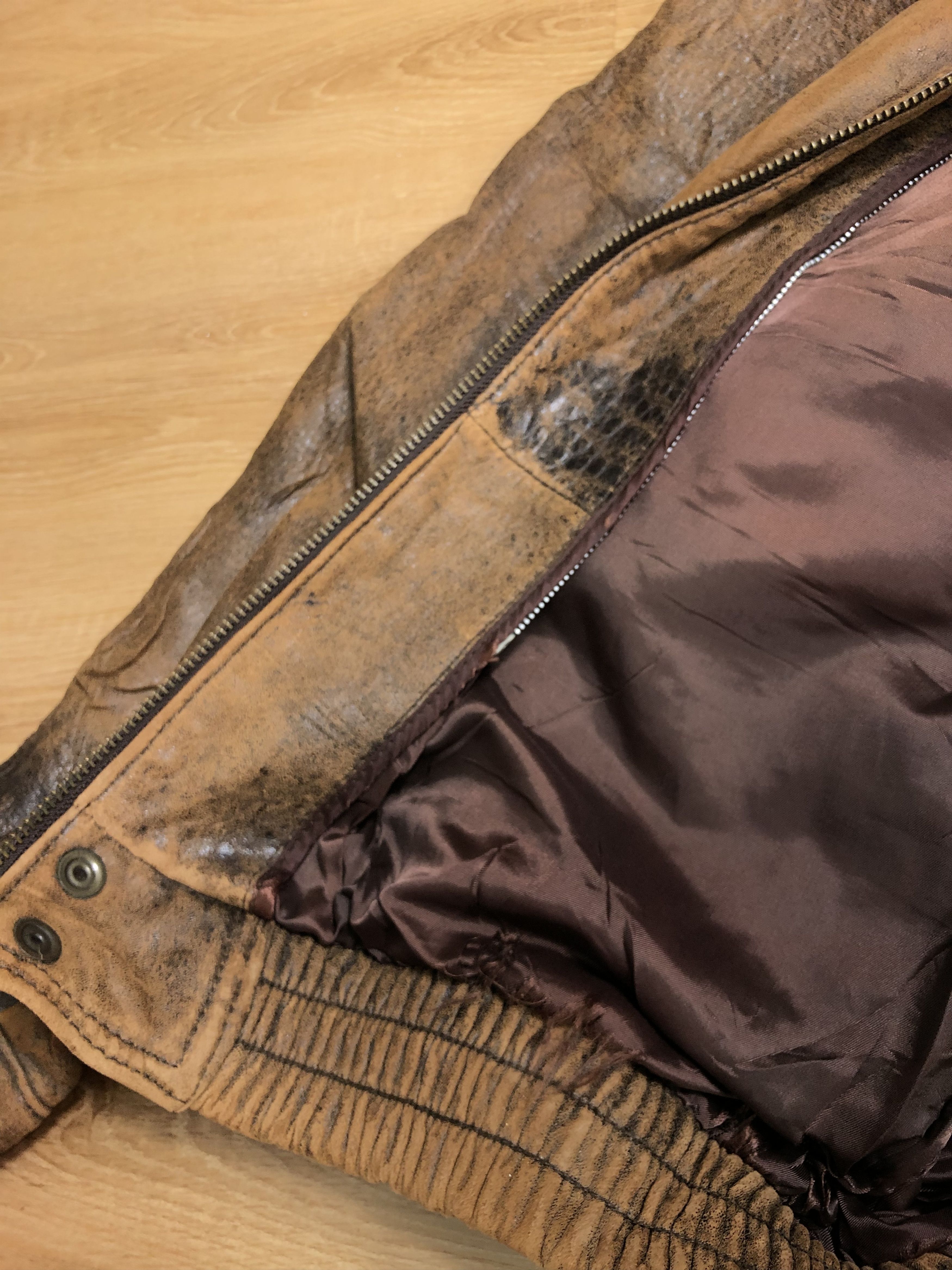 Japanese Brand × Vintage 80s A2 STYLE SHEEPSKIN AVIATOR JACKET Size US S / EU 44-46 / 1 - 12 Thumbnail