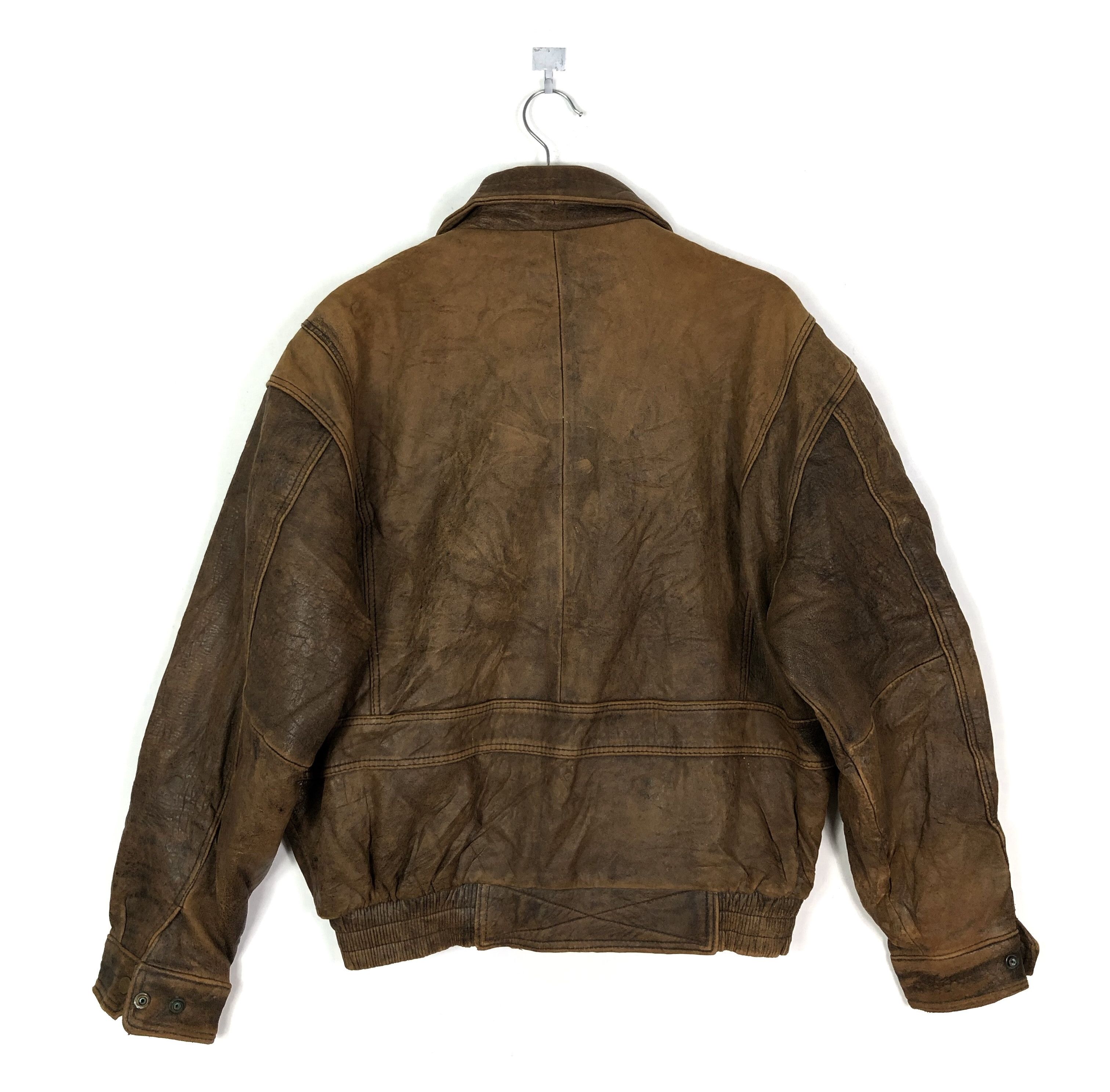 Japanese Brand × Vintage 80s A2 STYLE SHEEPSKIN AVIATOR JACKET Size US S / EU 44-46 / 1 - 3 Thumbnail