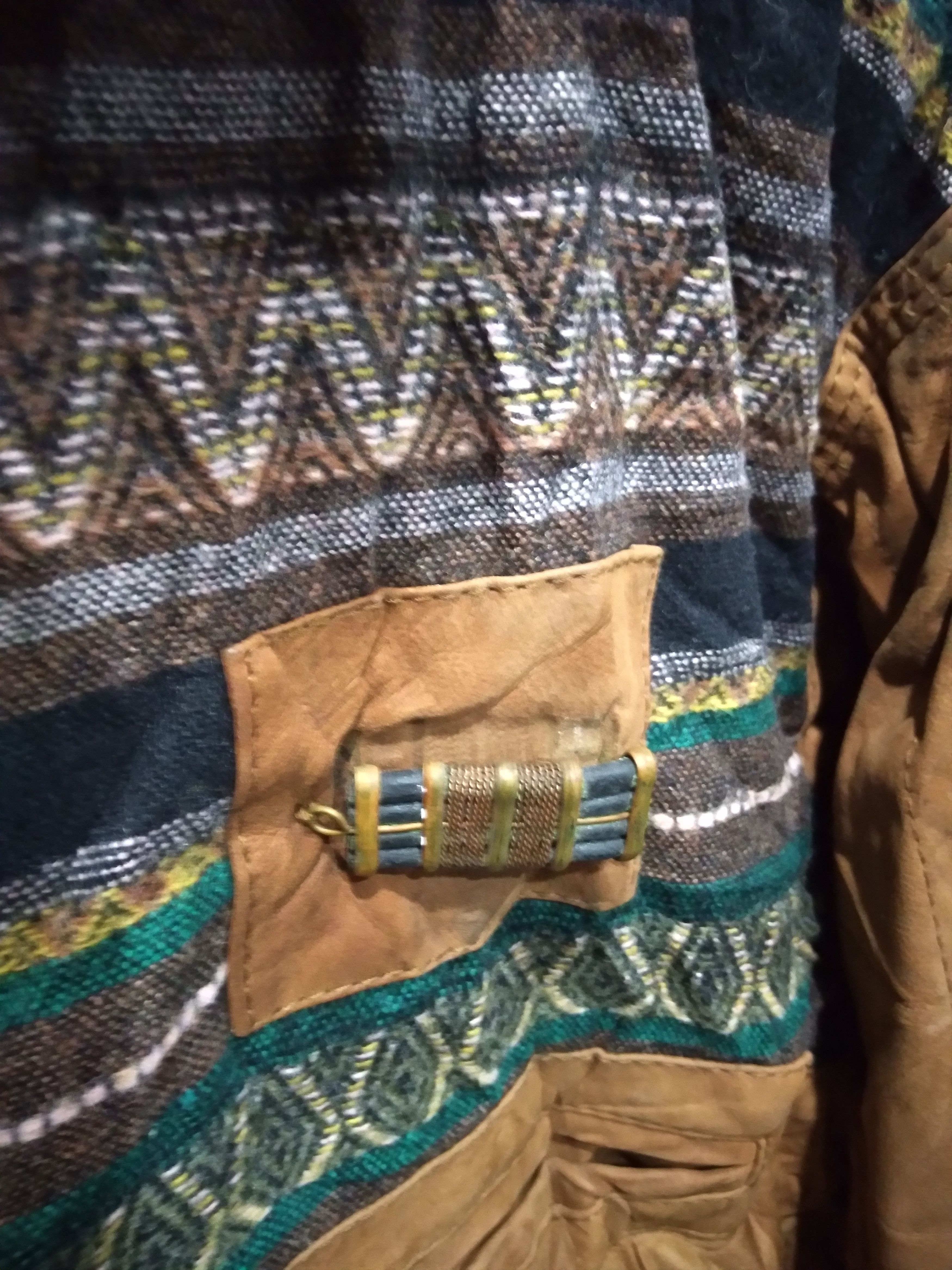 Vera Pelle VINTAGE 90s VALUSE VERA PELLE NAVAJO MADE IN ITALY JACKETS Size M / US 6-8 / IT 42-44 - 4 Thumbnail