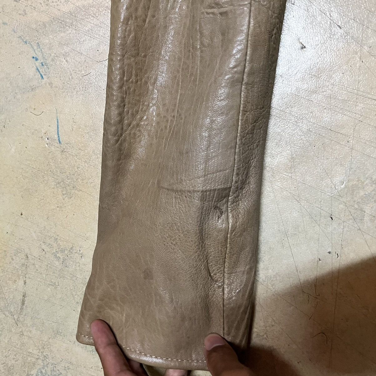 Japanese Brand Drawing Just Leather For Women Leather Jacket Size XS / US 0-2 / IT 36-38 - 6 Thumbnail