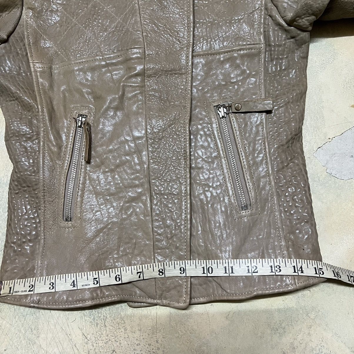 Japanese Brand Drawing Just Leather For Women Leather Jacket Size XS / US 0-2 / IT 36-38 - 12 Thumbnail