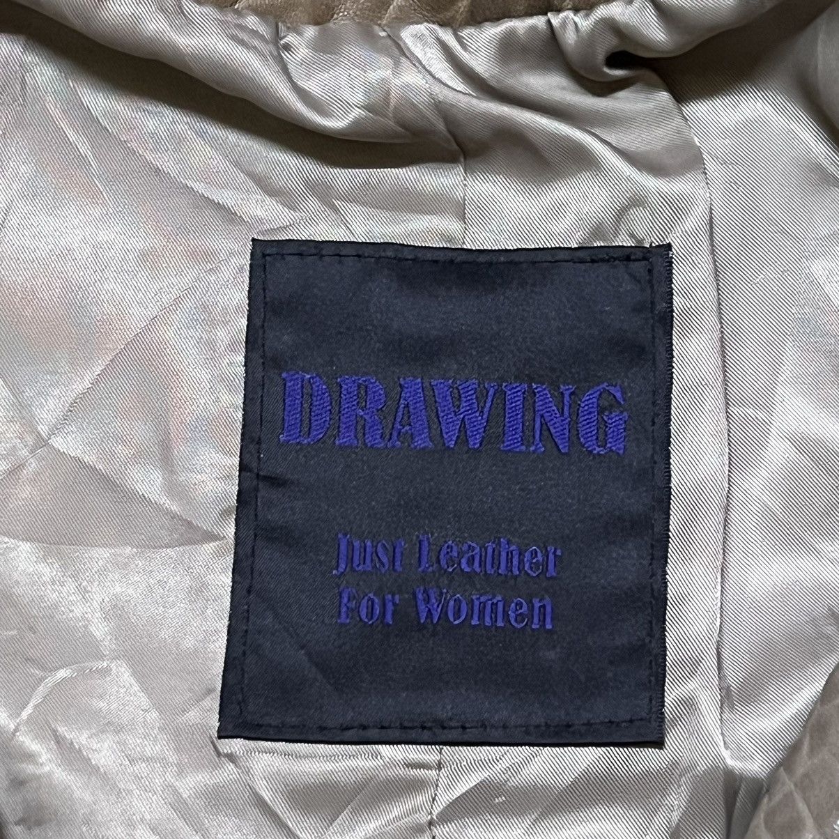 Japanese Brand Drawing Just Leather For Women Leather Jacket Size XS / US 0-2 / IT 36-38 - 8 Thumbnail