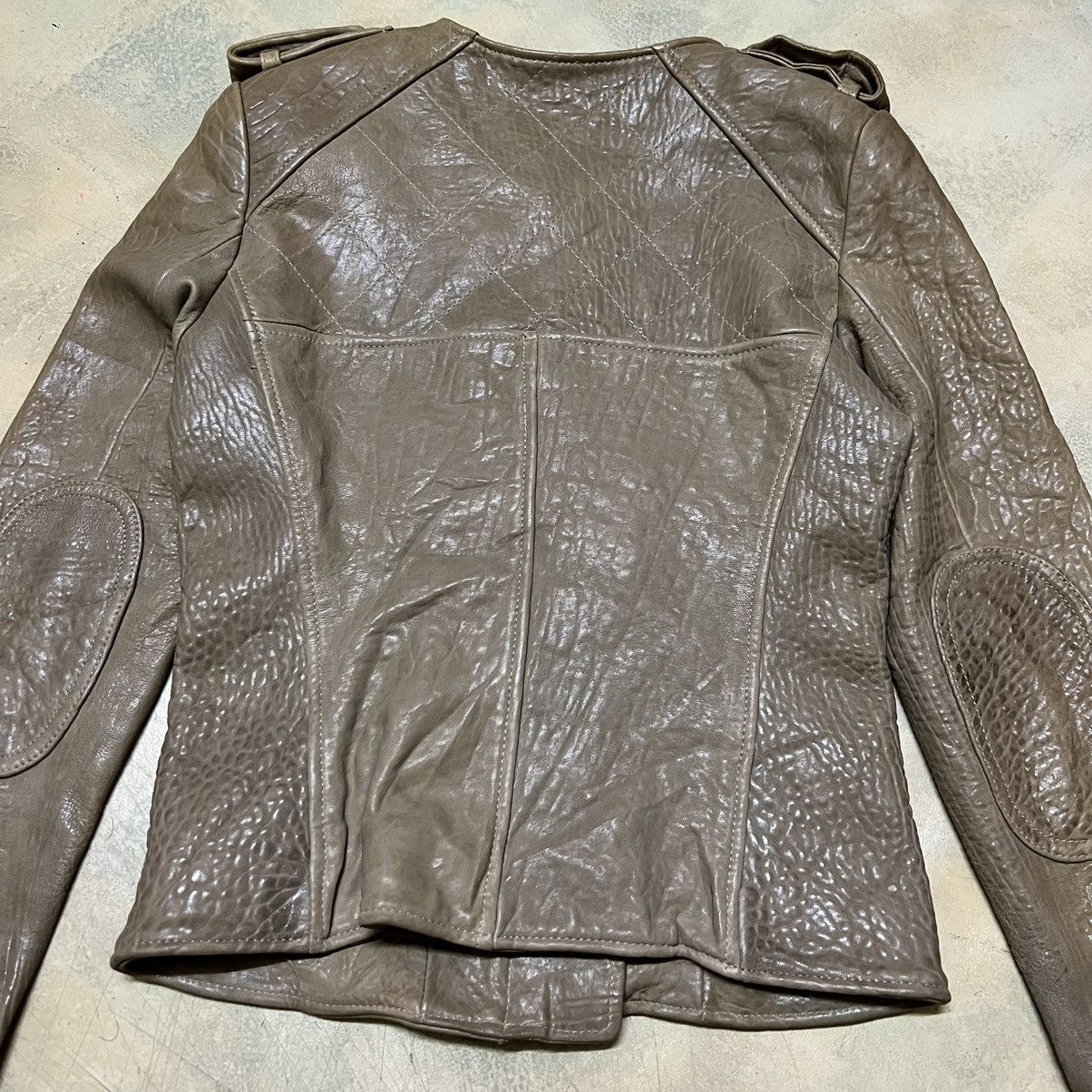 Japanese Brand Drawing Just Leather For Women Leather Jacket Size XS / US 0-2 / IT 36-38 - 17 Thumbnail