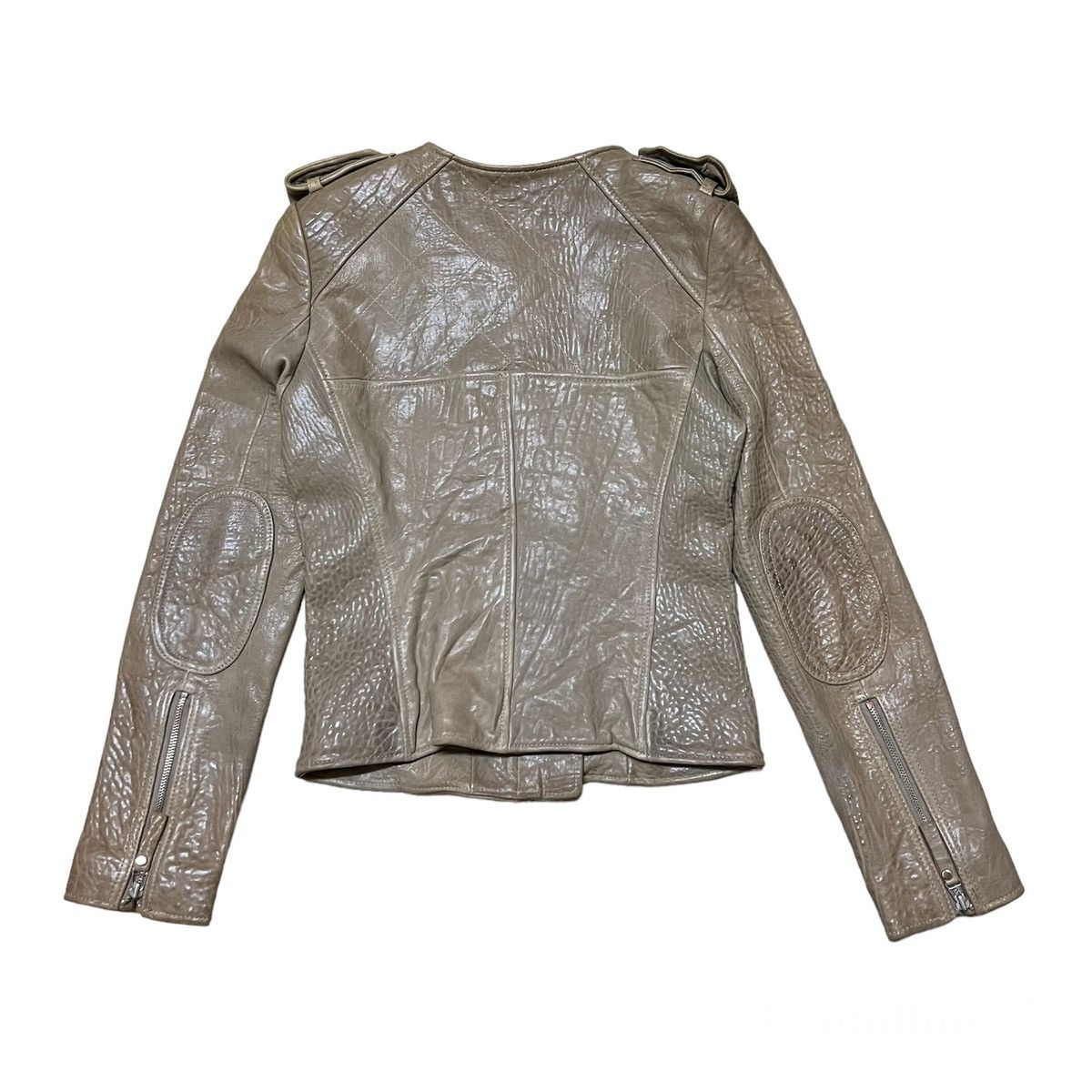 Japanese Brand Drawing Just Leather For Women Leather Jacket Size XS / US 0-2 / IT 36-38 - 2 Thumbnail