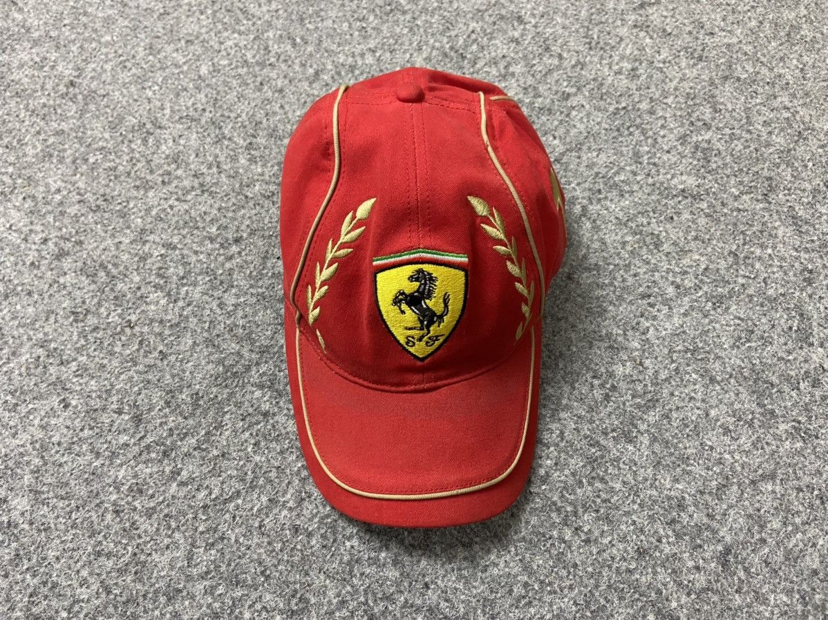 Ferrari × Vintage Vintage Ferrari Hat Racing Logo Size ONE SIZE - 2 Thumbnail