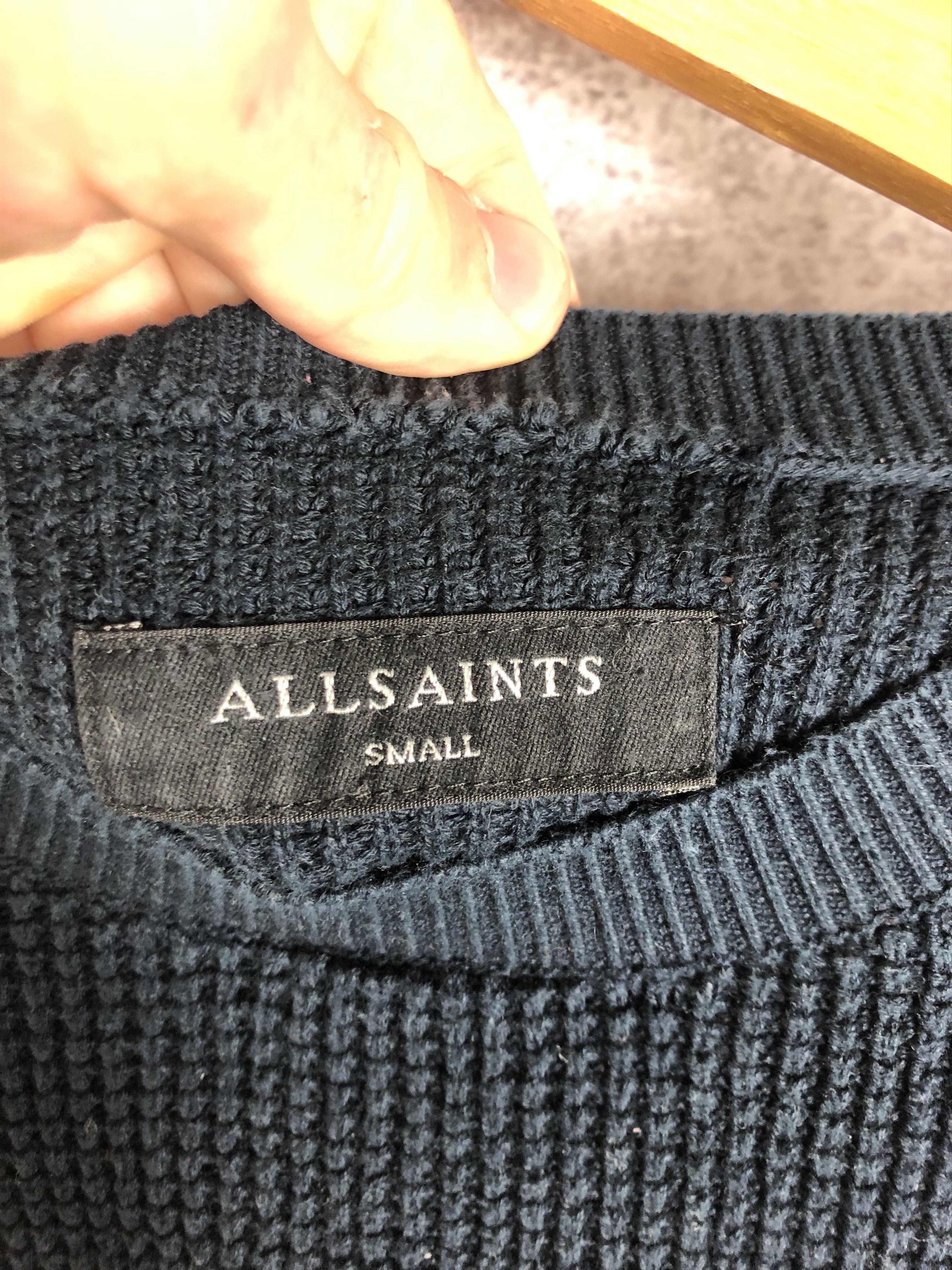Allsaints Allsaints Waffle Knitted Sweatshirt Size US S / EU 44-46 / 1 - 5 Thumbnail