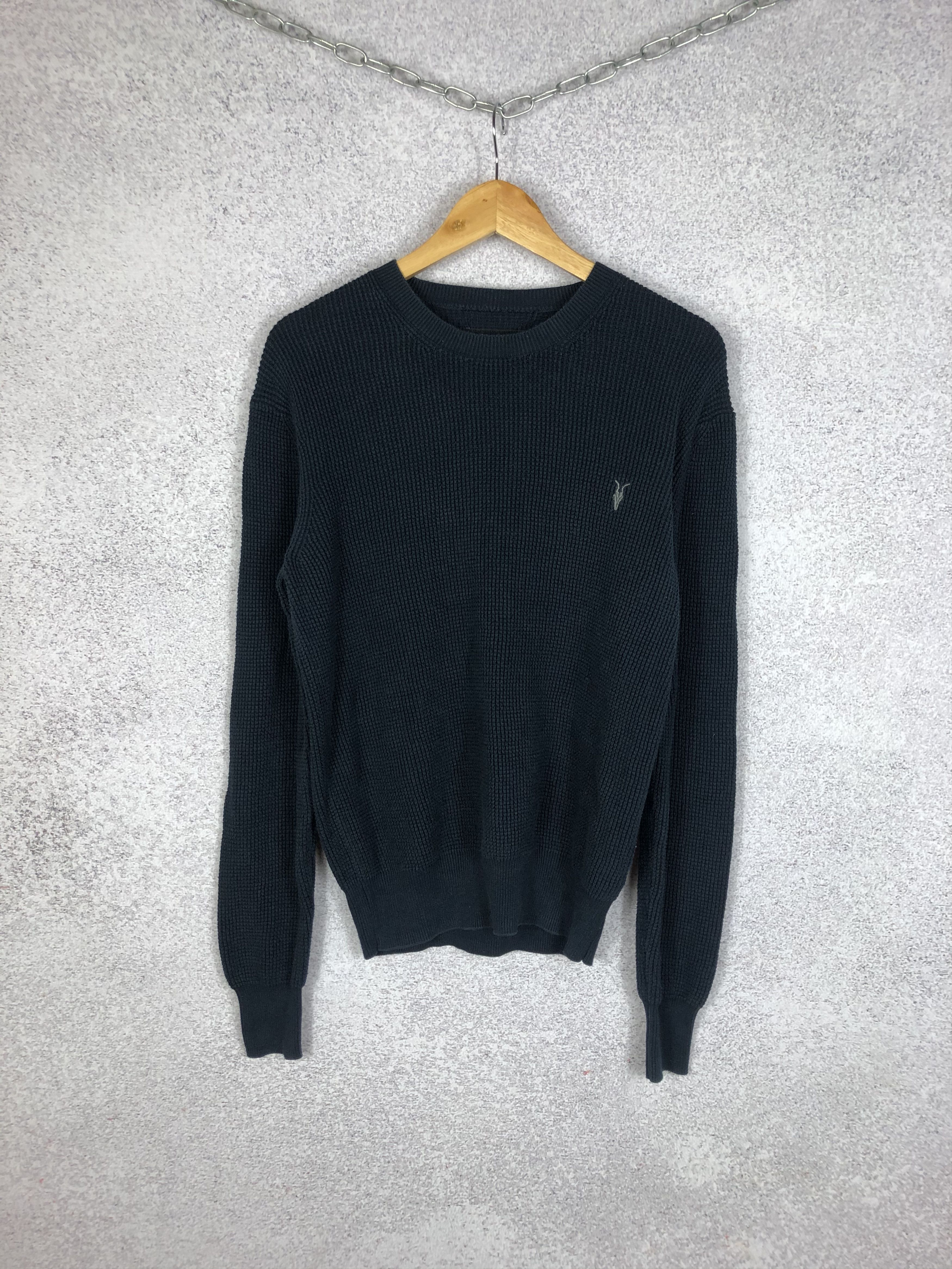 Allsaints Allsaints Waffle Knitted Sweatshirt Size US S / EU 44-46 / 1 - 1 Thumbnail