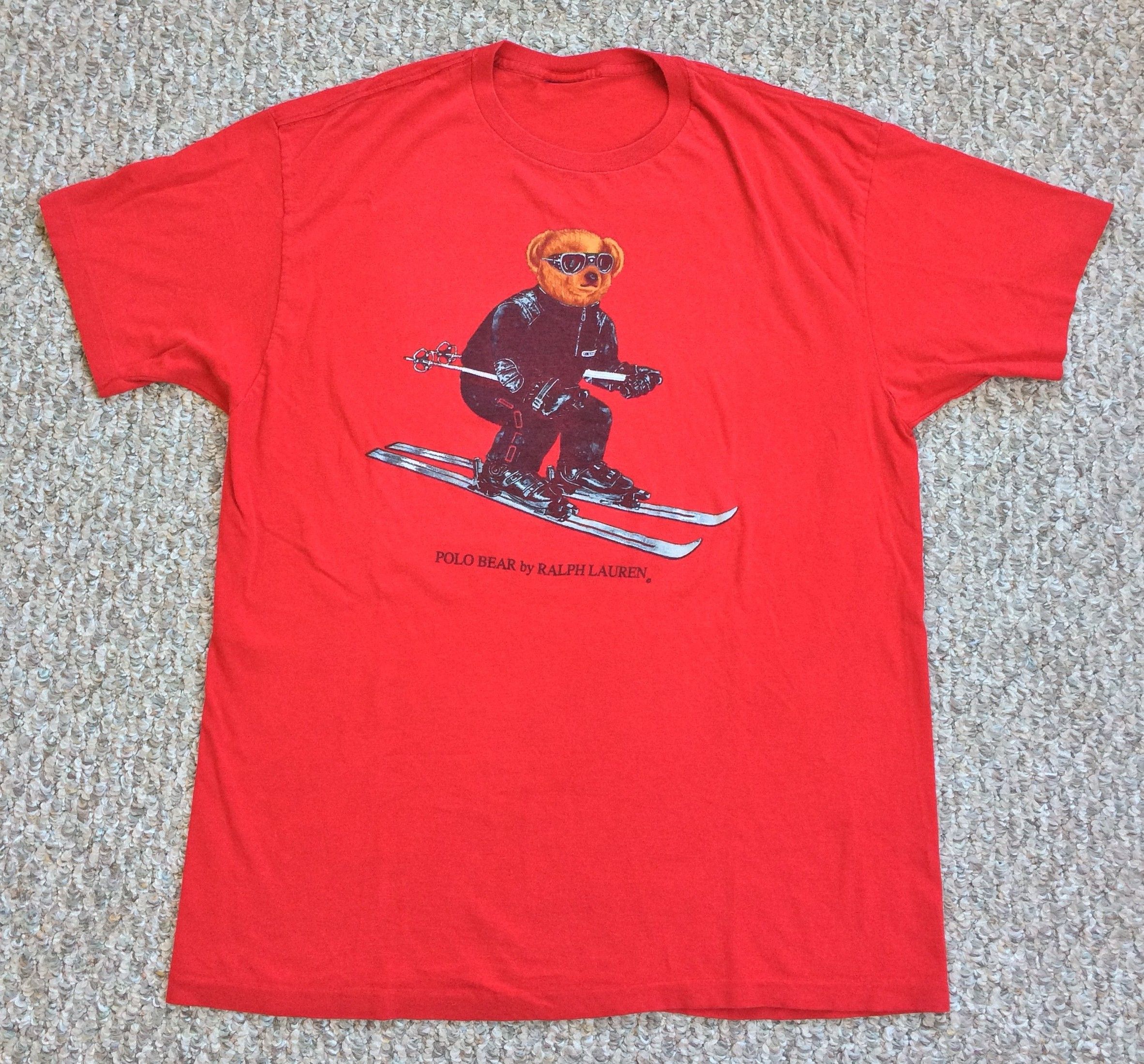 Polo Ralph Lauren Vintage 90s Ralph Lauren Polo Ski Bear Tee Size US M / EU 48-50 / 2 - 1 Thumbnail