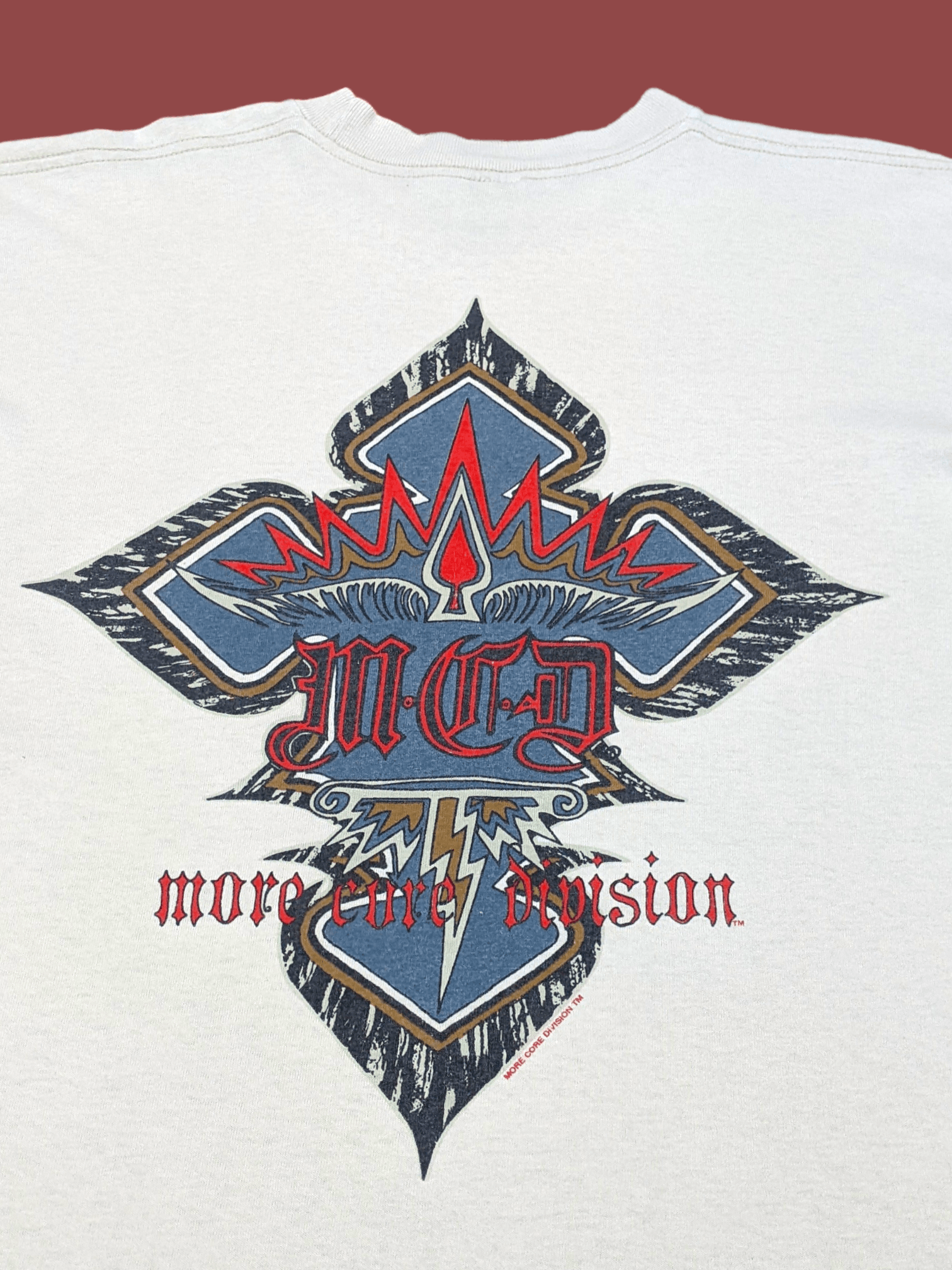 Vintage Vintage 90s More Core Division Skateboards Punk Cross Tees Size US L / EU 52-54 / 3 - 1 Thumbnail