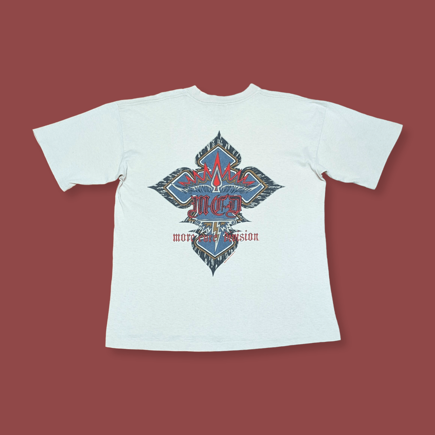 Vintage Vintage 90s More Core Division Skateboards Punk Cross Tees Size US L / EU 52-54 / 3 - 2 Thumbnail