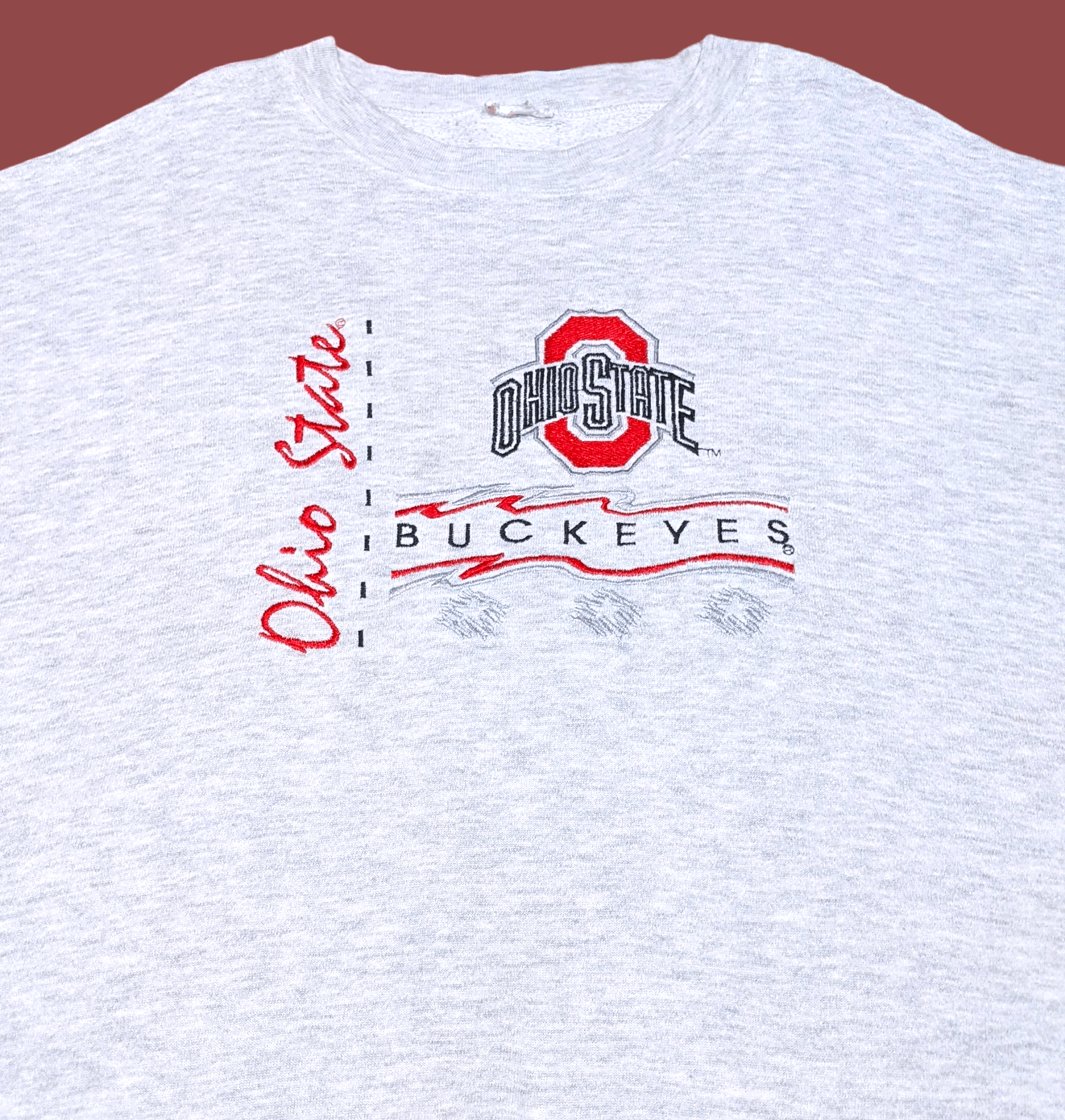 NCAA × Vintage Vintage 80s 90s Ohio State University Buck Eyes Sweatshirt Size US XL / EU 56 / 4 - 3 Thumbnail