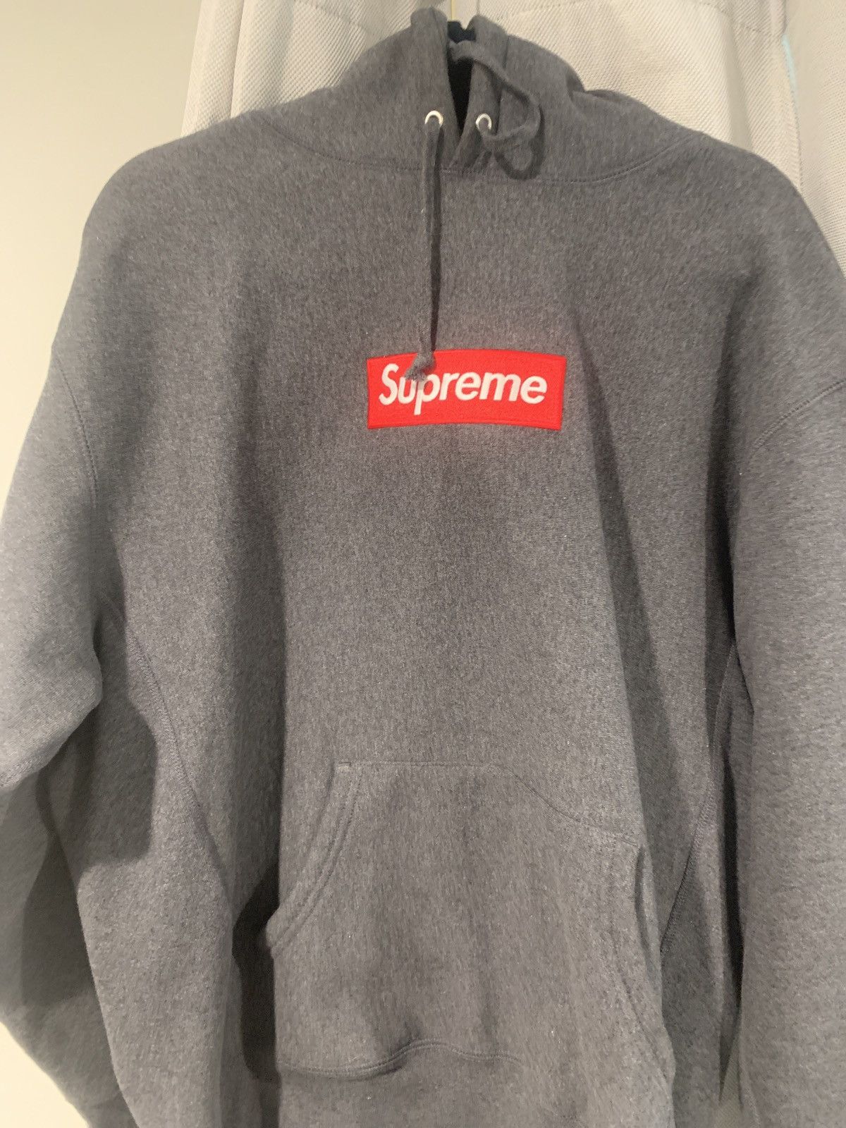 Box Logo Hooded Charcoal L | Grailed