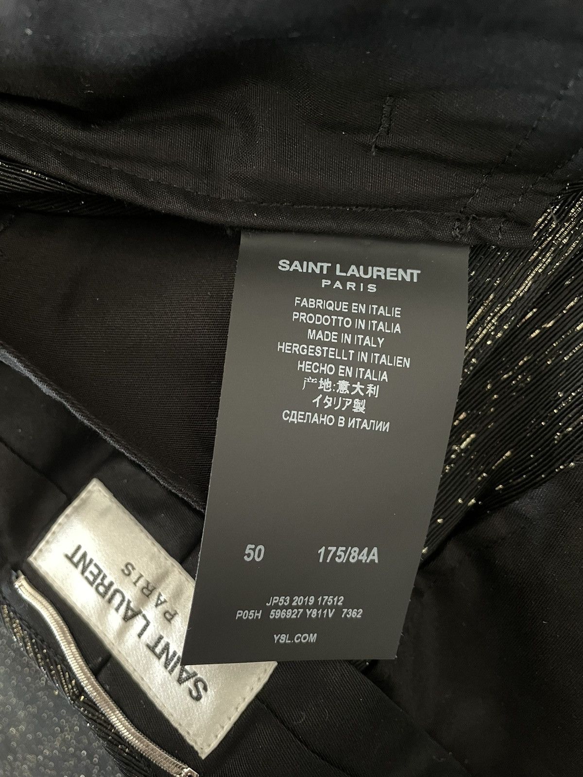 Hedi Slimane × Saint Laurent Paris × Yves Saint Laurent $2,750 Super Runway Pure Silk Saint Laurent Pant Size US 30 / EU 46 - 9 Thumbnail
