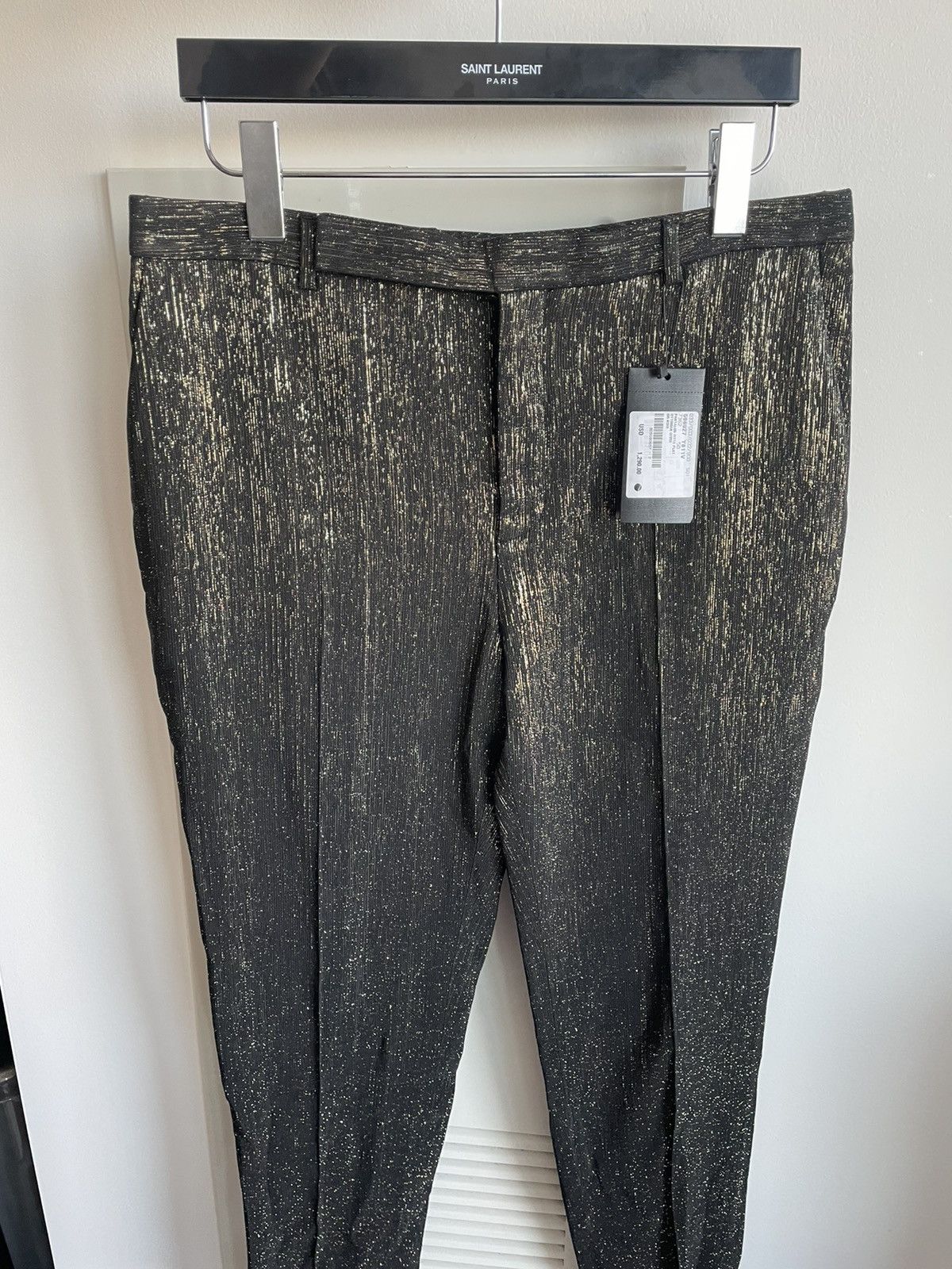 Hedi Slimane × Saint Laurent Paris × Yves Saint Laurent $2,750 Super Runway Pure Silk Saint Laurent Pant Size US 30 / EU 46 - 18 Thumbnail