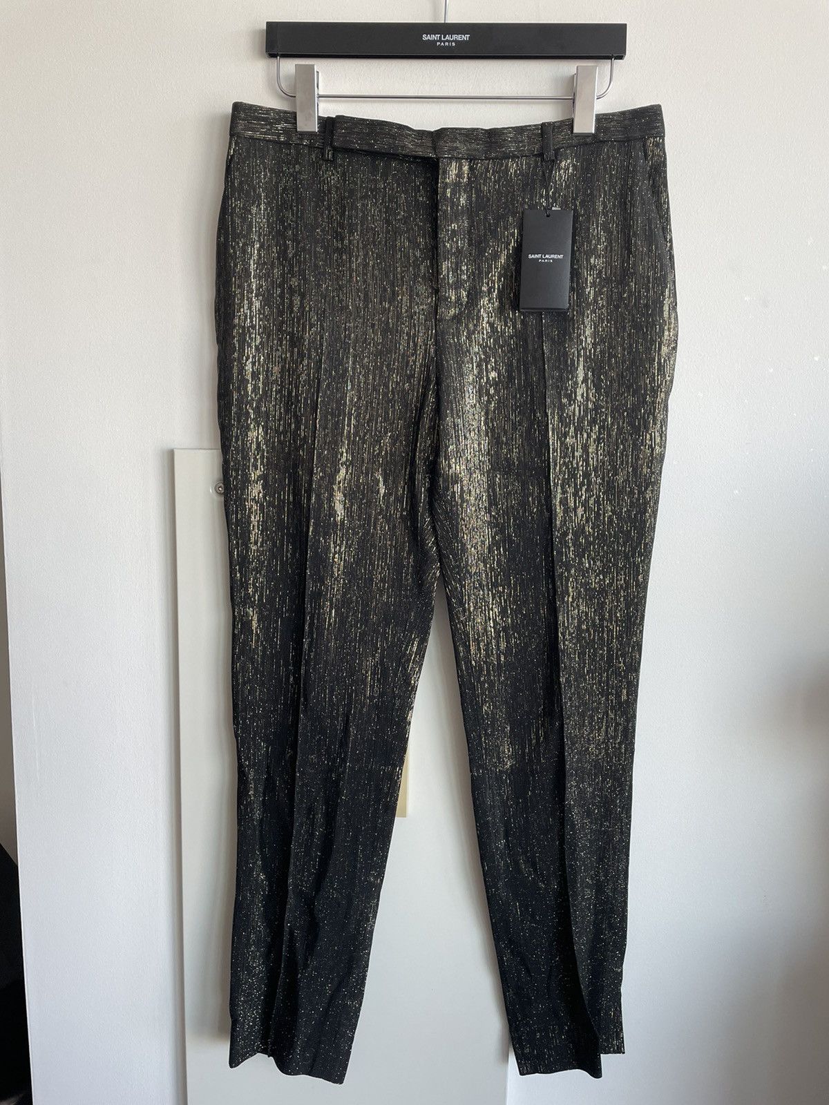 Hedi Slimane × Saint Laurent Paris × Yves Saint Laurent $2,750 Super Runway Pure Silk Saint Laurent Pant Size US 30 / EU 46 - 3 Thumbnail