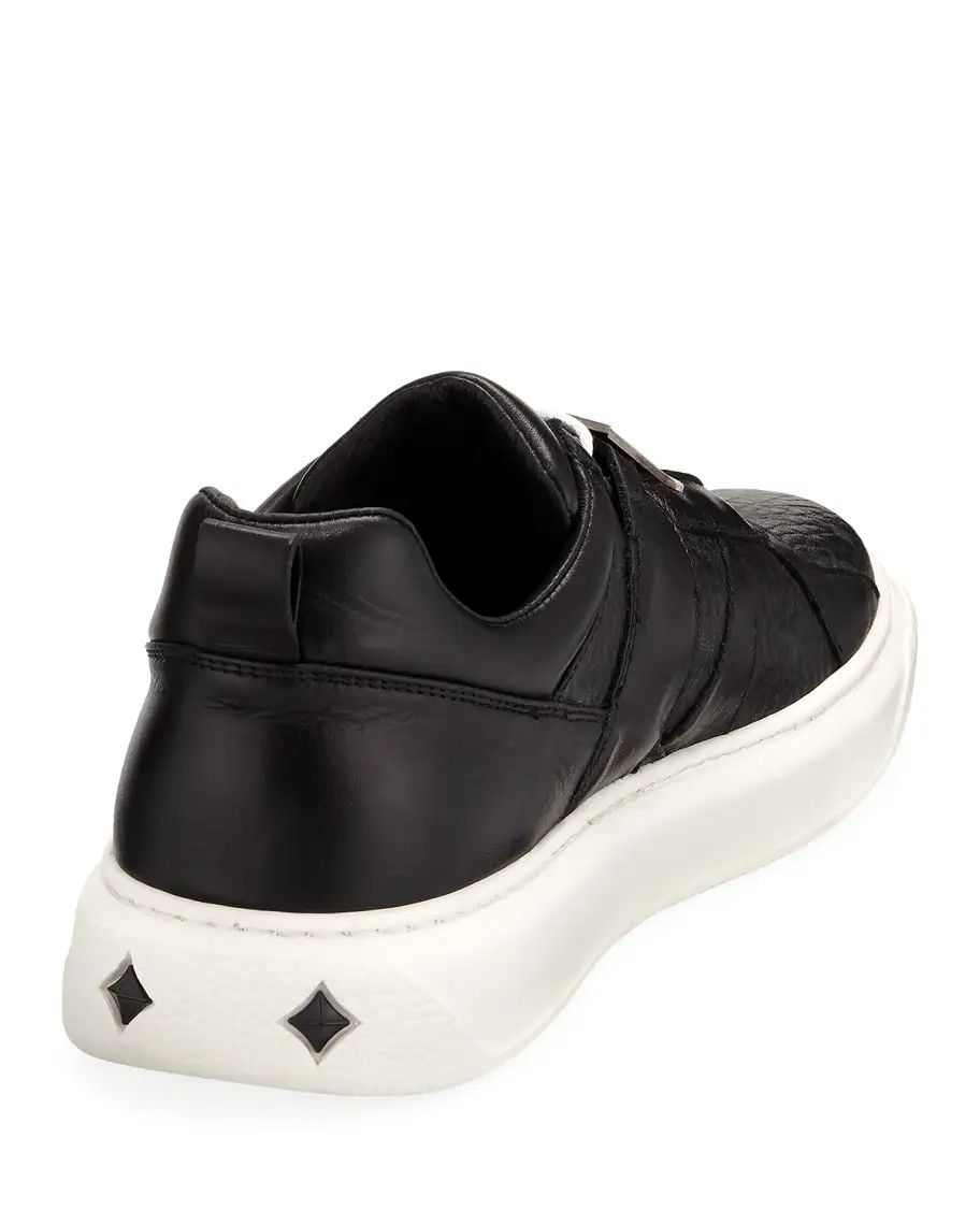 MCM MCM Logo-Strap Leather Mid-Top Sneakers Size US 6 / IT 36 - 8 Thumbnail