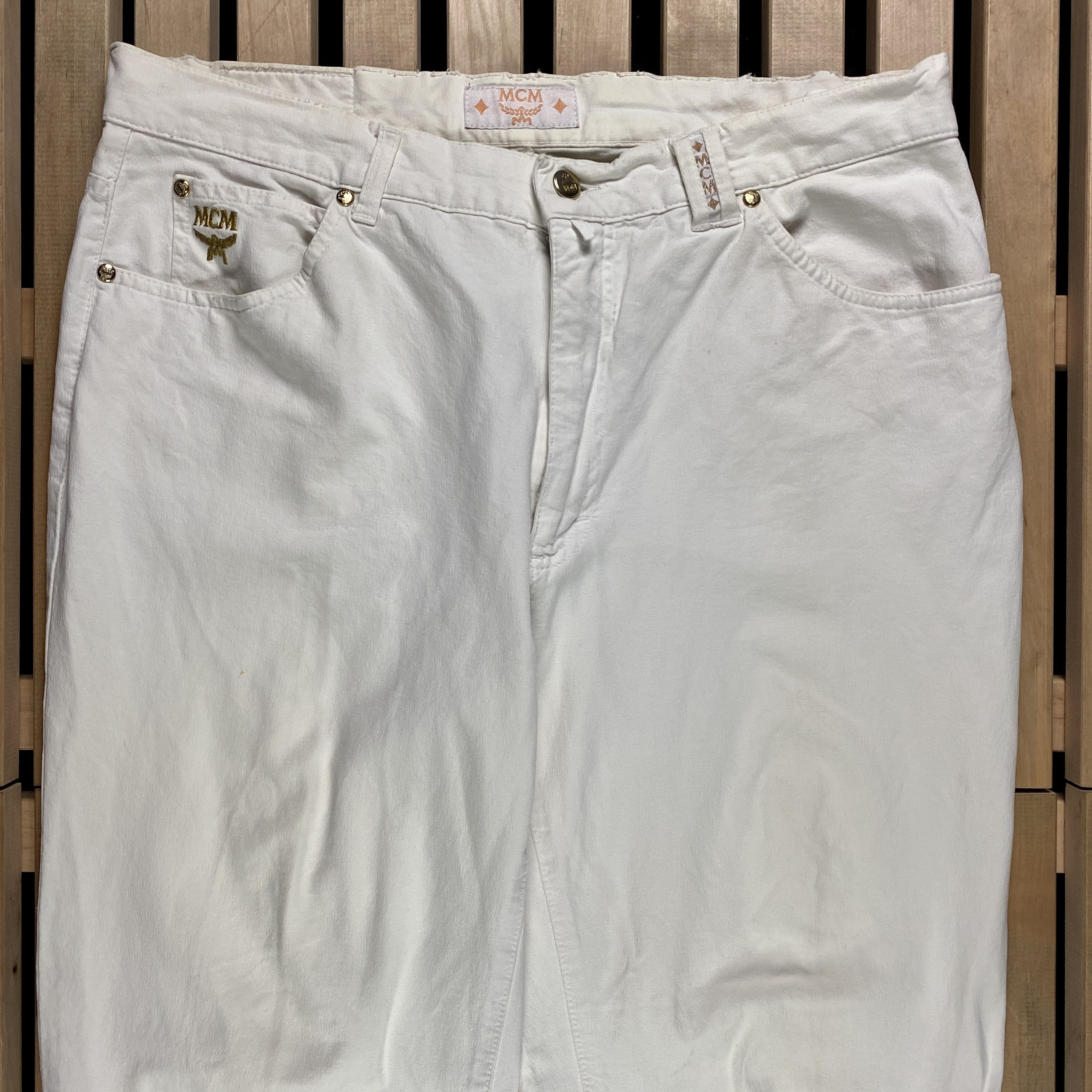 MCM × Vintage Men’s Luxury Pants MCM Vintage Size 35 Size US 35 - 2 Thumbnail