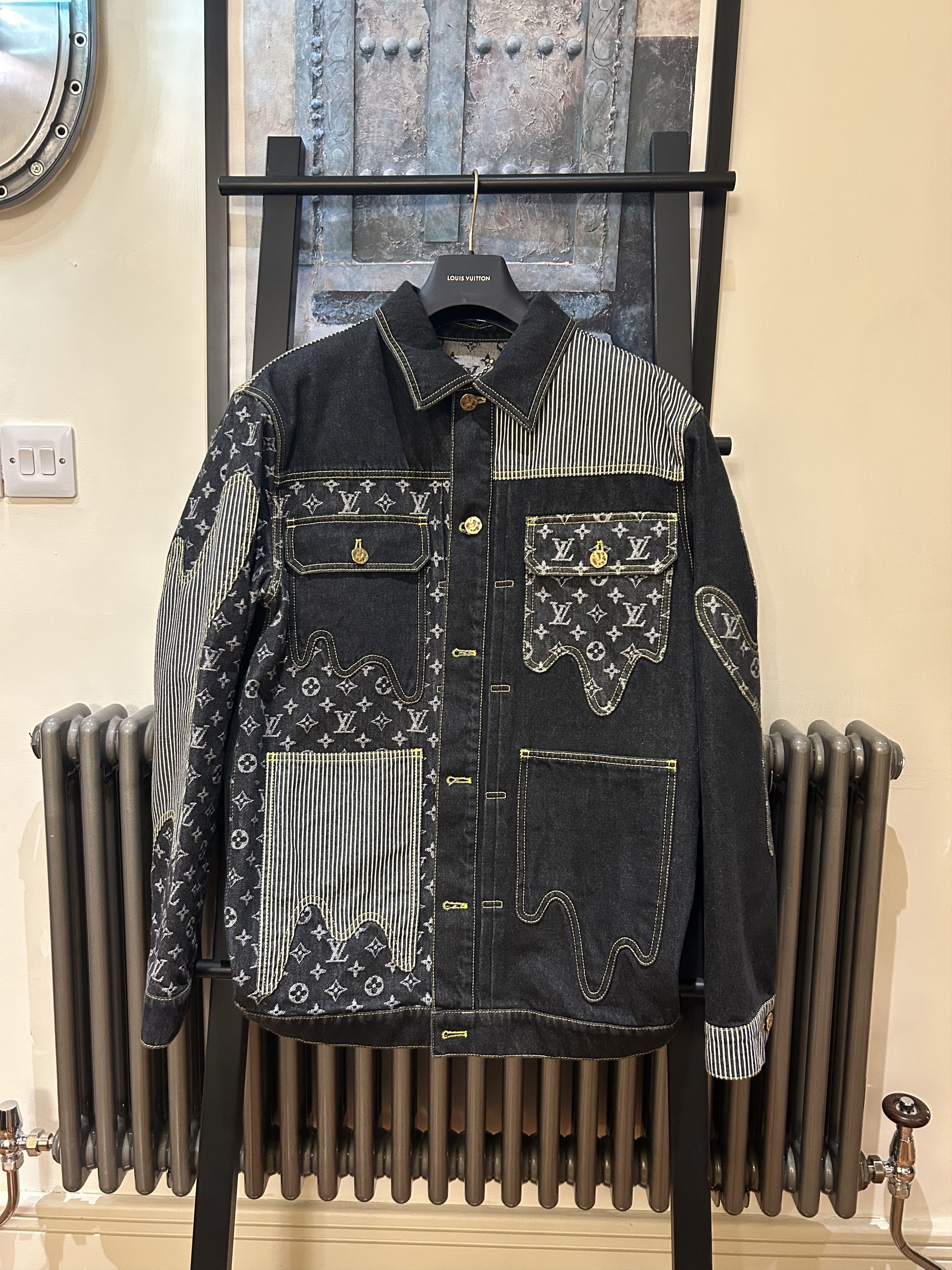 Louis Vuitton × Nigo Patchwork Denim Jacket Size US M / EU 48-50 / 2 - 1 Thumbnail