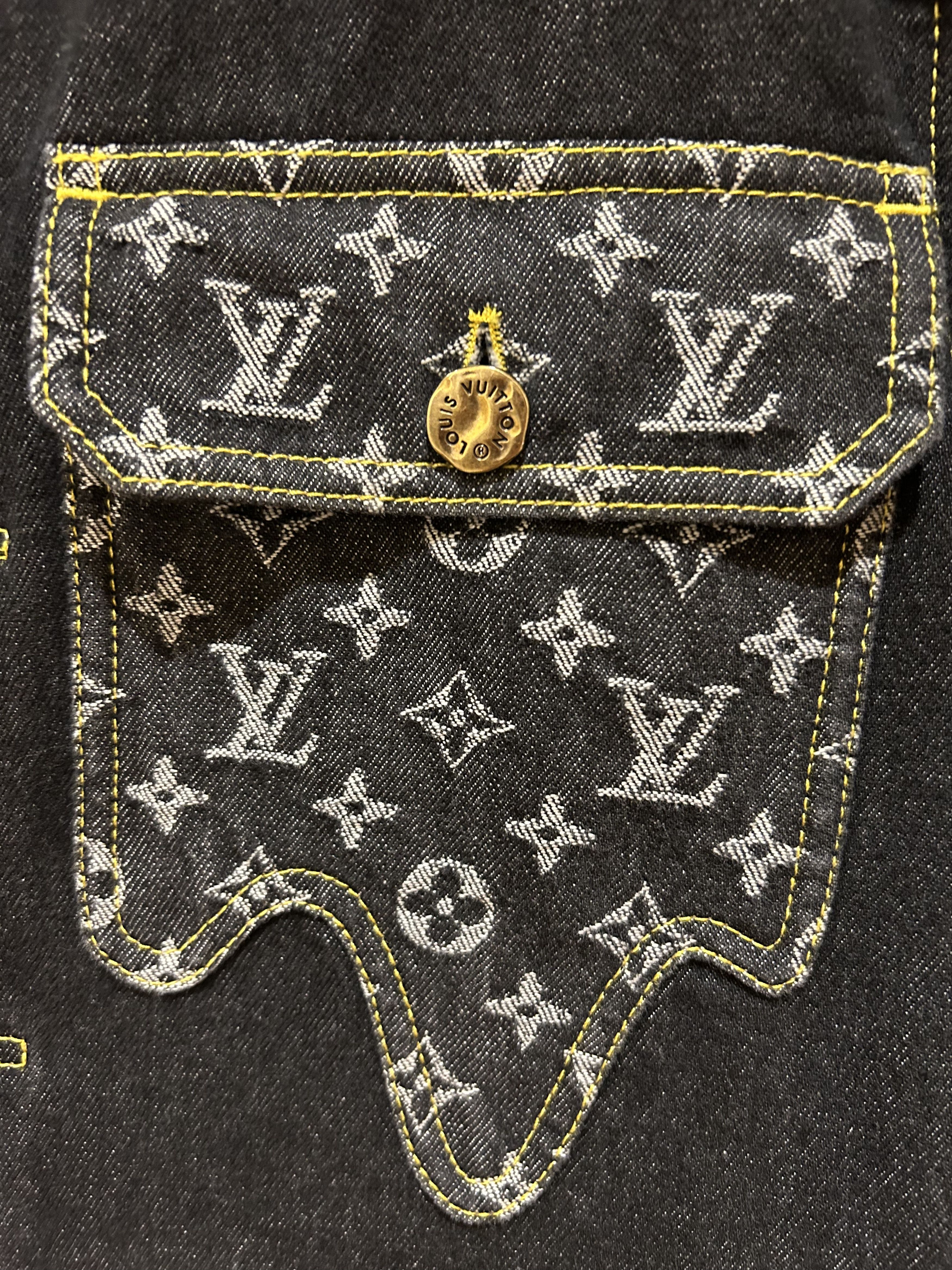 Louis Vuitton × Nigo Patchwork Denim Jacket Size US M / EU 48-50 / 2 - 2 Thumbnail