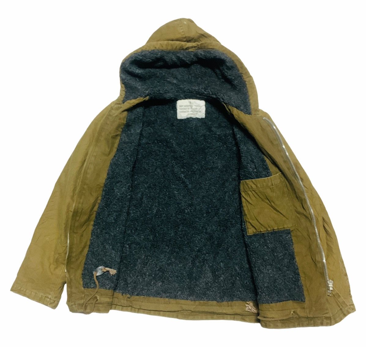 Japanese Brand × Vintage VINTAGE NAVY JAPAN N-1 SHERPA LINING TOKYO UFQ INC JACKET Size US S / EU 44-46 / 1 - 3 Thumbnail