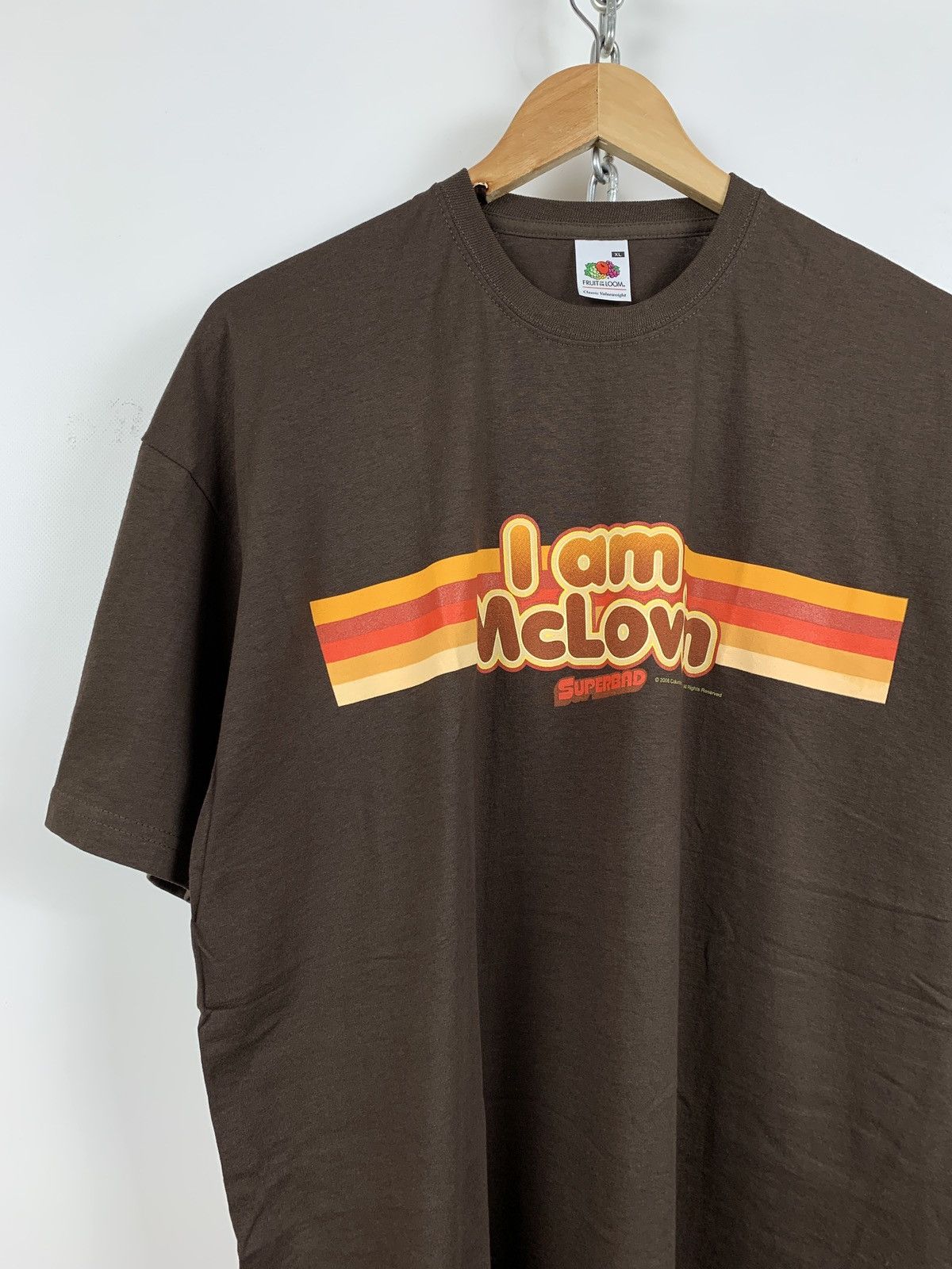 Vintage 2008 Vintage I Am McLovin Superbad Brown Movie T-Shirt Size US XL / EU 56 / 4 - 4 Thumbnail
