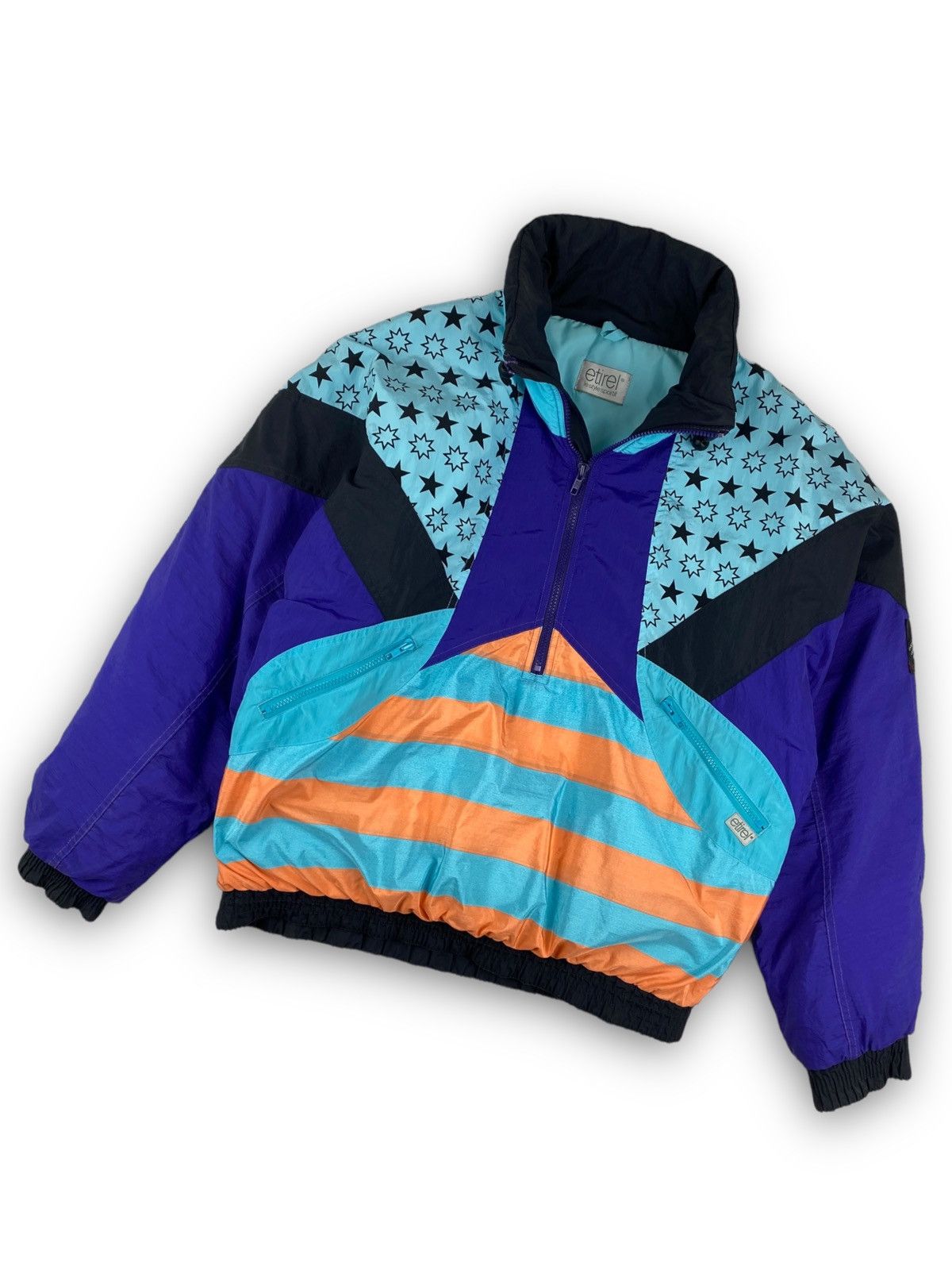 Mens Vintage Etirel Racing Ski Jacket Anorak Bomber Size M