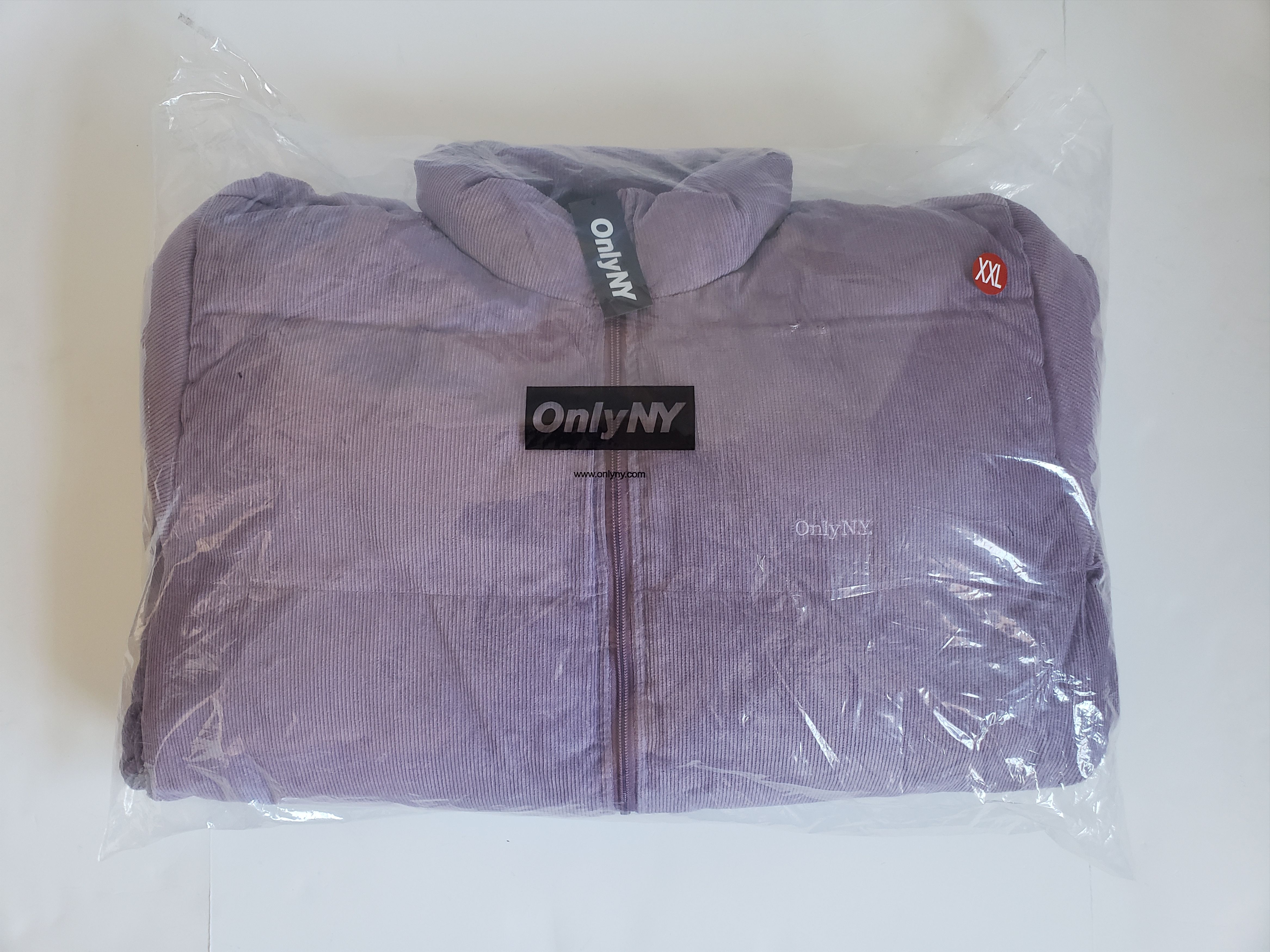 Image of Only Ny Lodge Corduroy Puffer Jacket in Plum, Men's (Size 2XL)