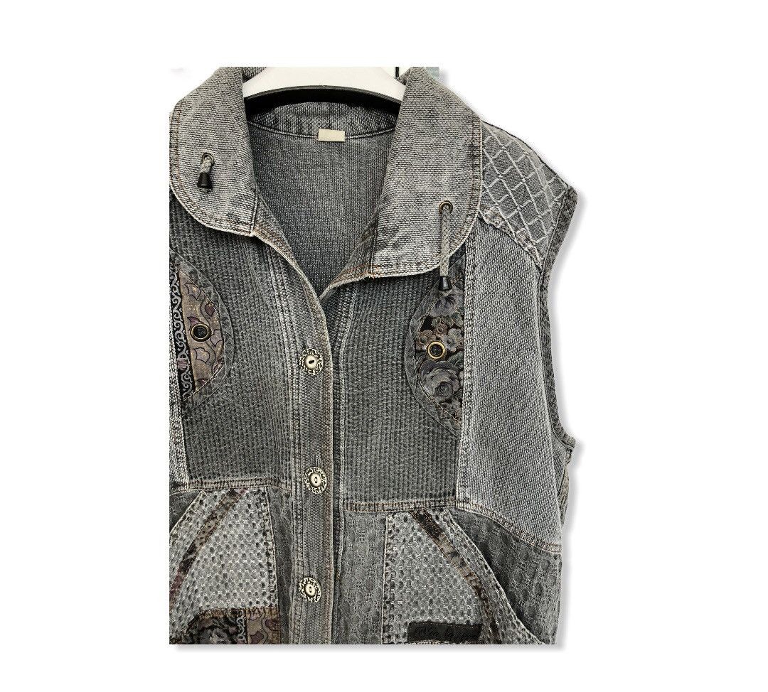 Japanese Brand Japanese Brand Gana Patchwork Design Vest Size US L / EU 52-54 / 3 - 2 Thumbnail