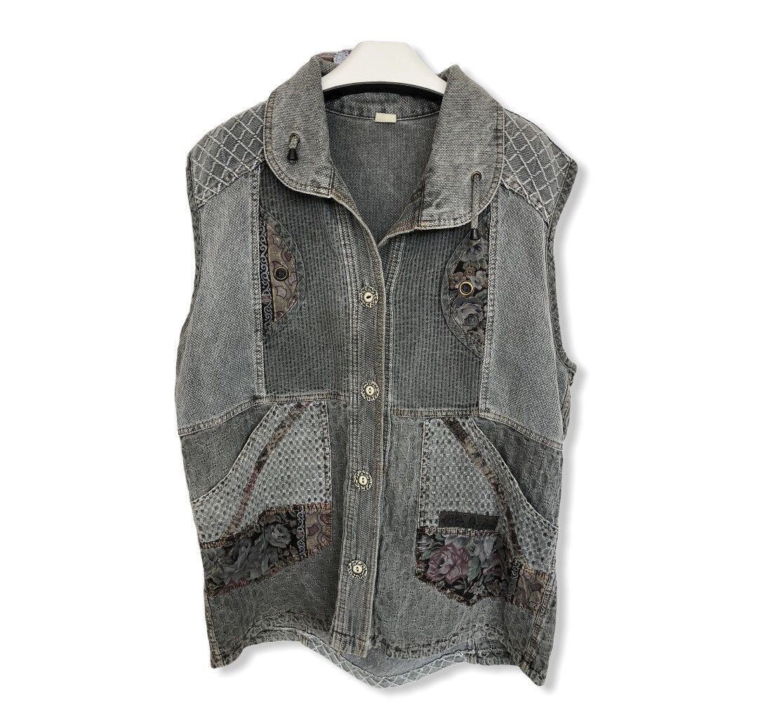 Japanese Brand Japanese Brand Gana Patchwork Design Vest Size US L / EU 52-54 / 3 - 1 Thumbnail