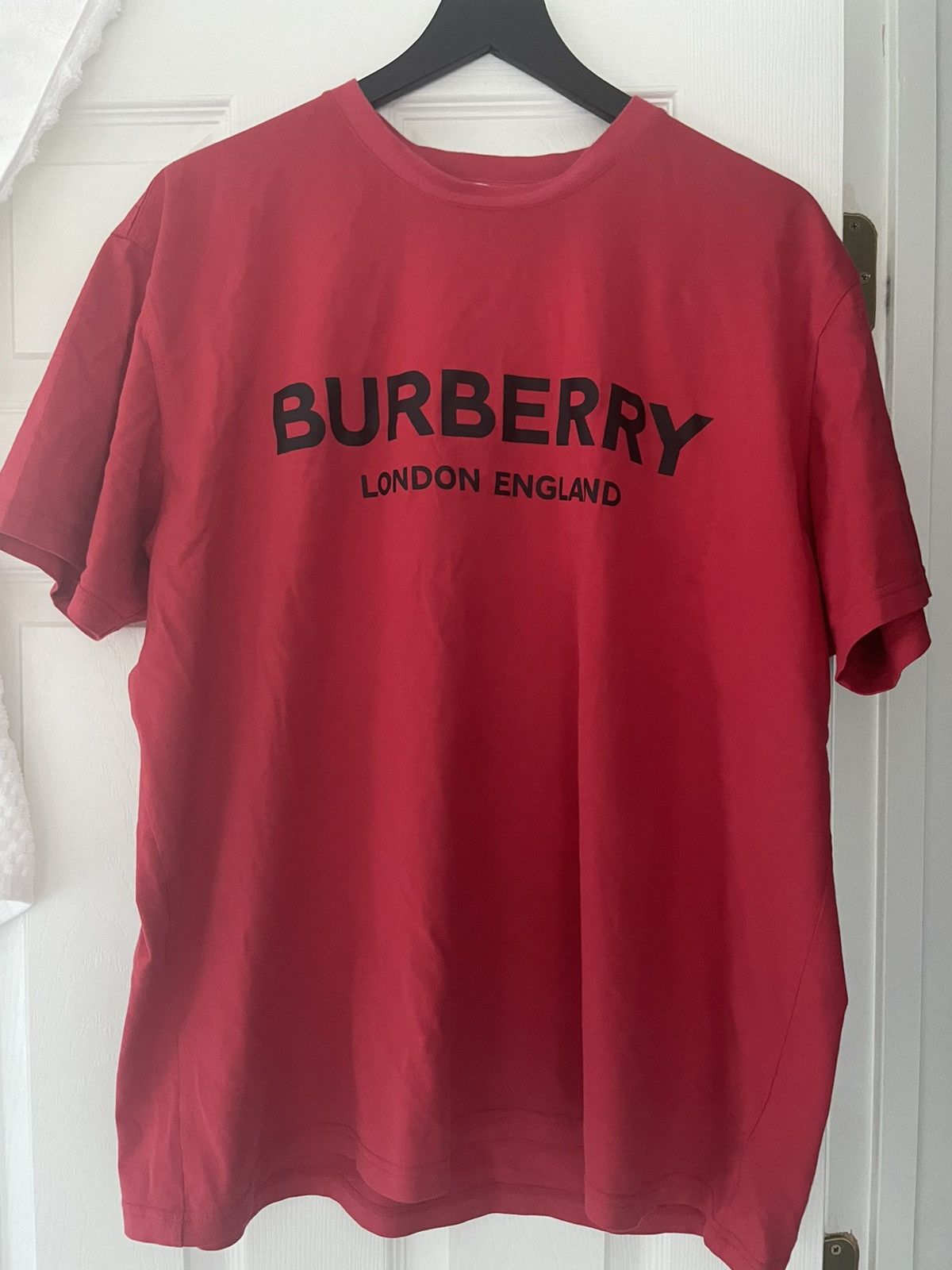 image of Burberry T Shirt in Red, Men's (Size XL)