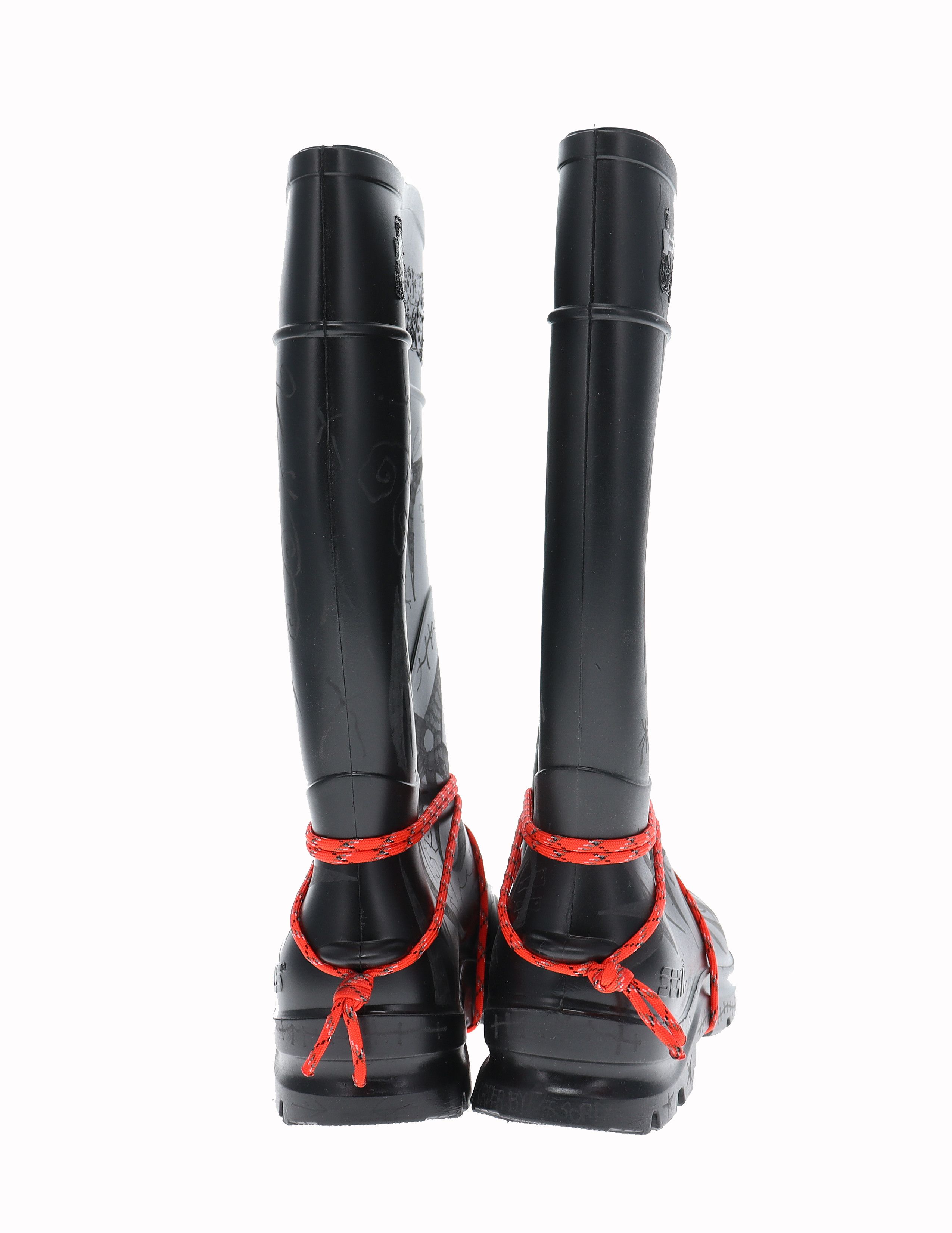 Asspizza OrderByDisorder 1/1 Engraved Rubber Boots Size US 9 / EU 42 - 8 Thumbnail