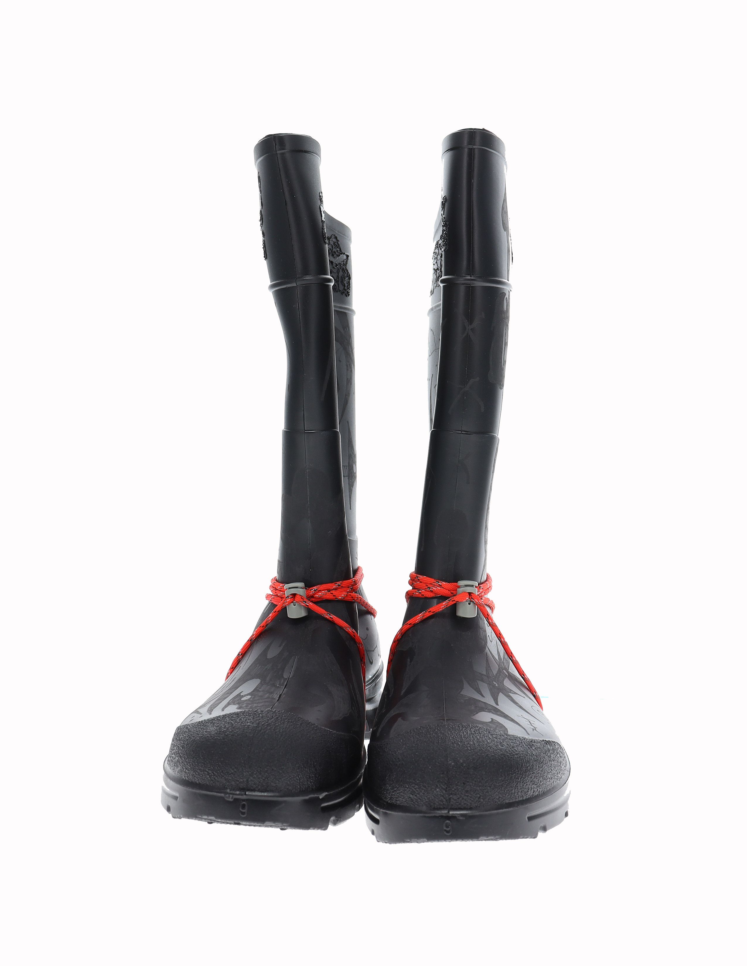 Asspizza OrderByDisorder 1/1 Engraved Rubber Boots Size US 9 / EU 42 - 7 Thumbnail