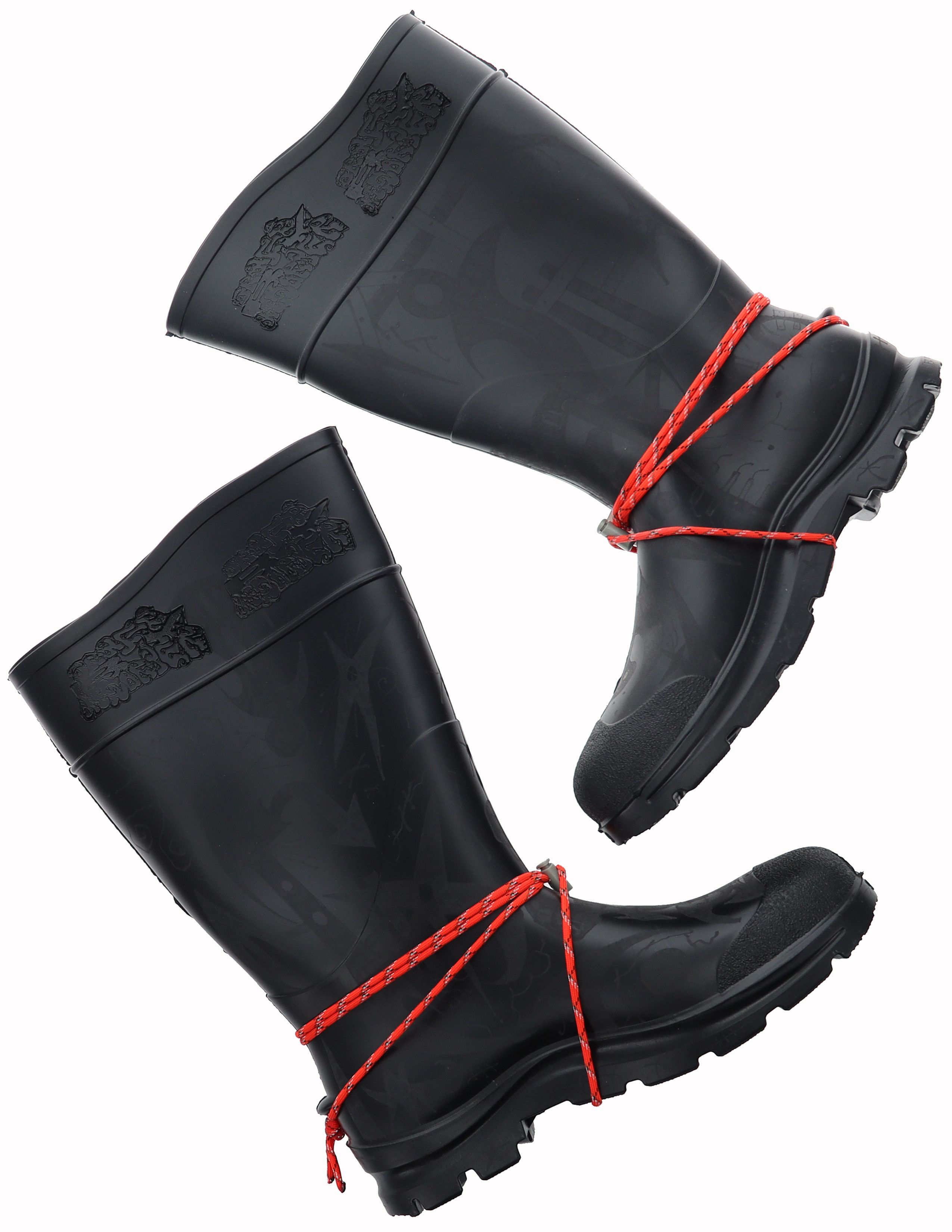Asspizza OrderByDisorder 1/1 Engraved Rubber Boots Size US 9 / EU 42 - 3 Thumbnail