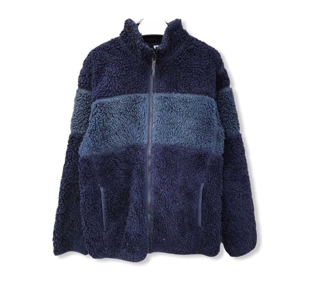 Japanese Brand Japanese Brand Uniqlo Striped Design Fleece Jacket Size US M / EU 48-50 / 2 - 1 Thumbnail
