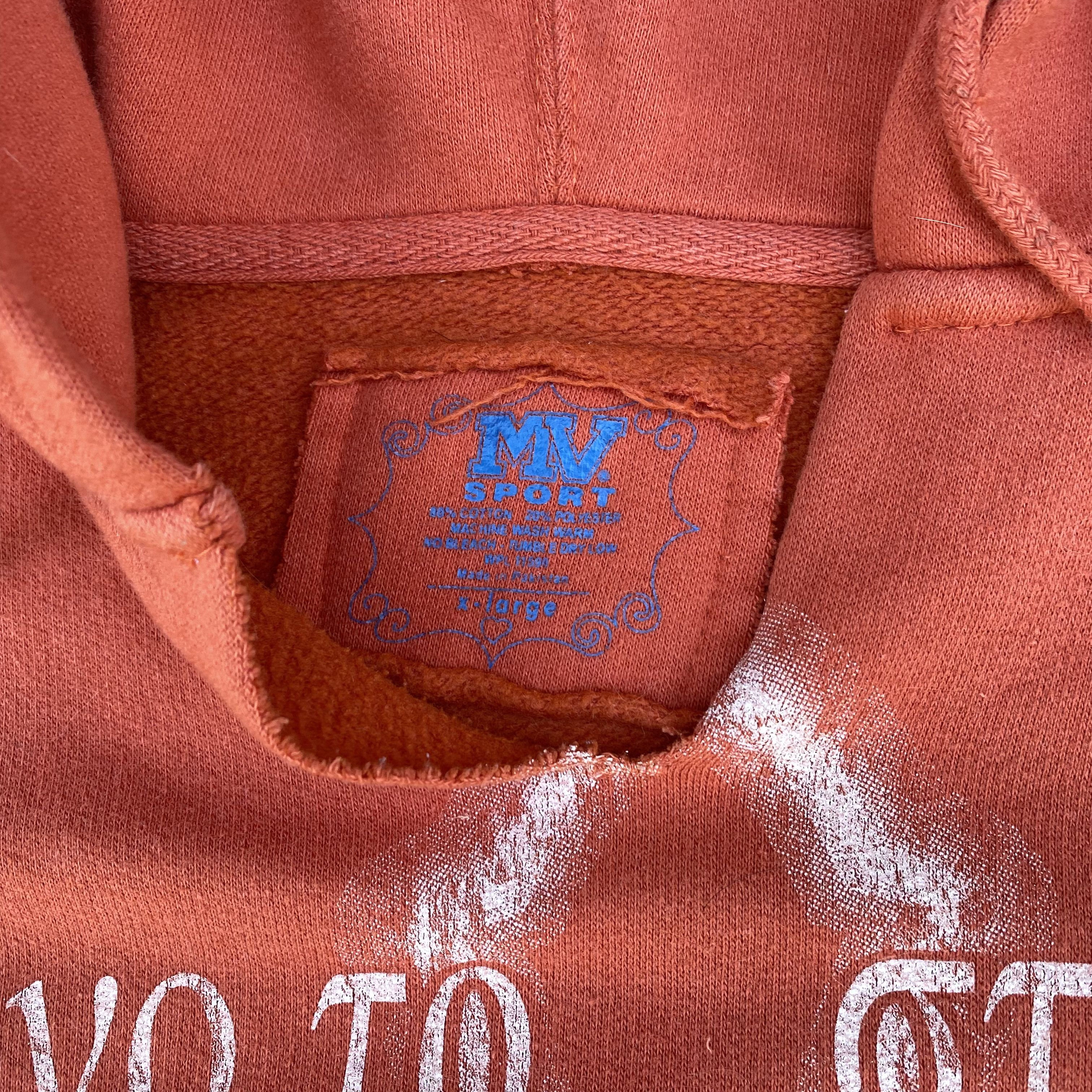 Russell Athletic VTG 2000's Greek Writing Cross Graphic Hoodie Sweatshirt Size US XL / EU 56 / 4 - 4 Thumbnail