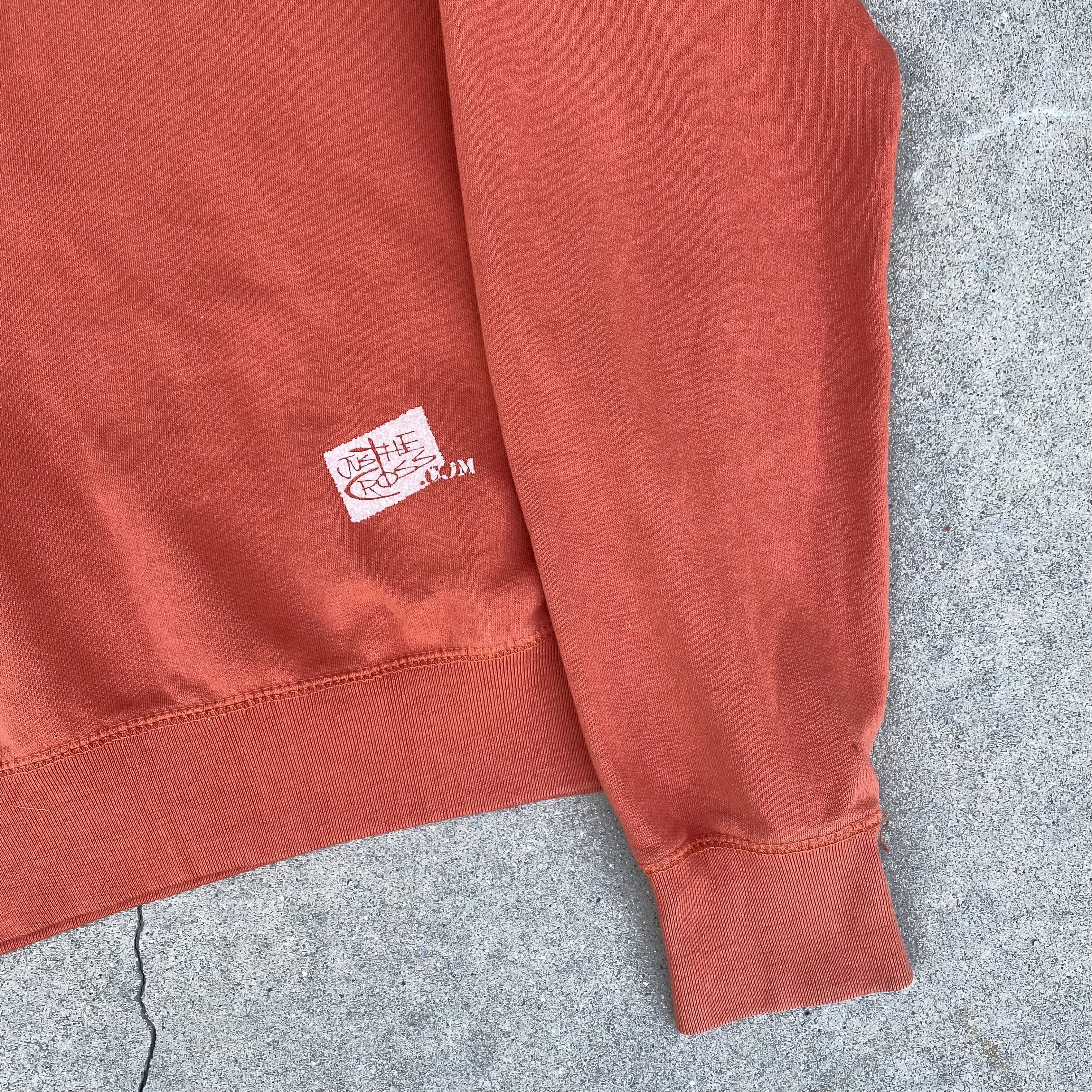 Russell Athletic VTG 2000's Greek Writing Cross Graphic Hoodie Sweatshirt Size US XL / EU 56 / 4 - 9 Thumbnail