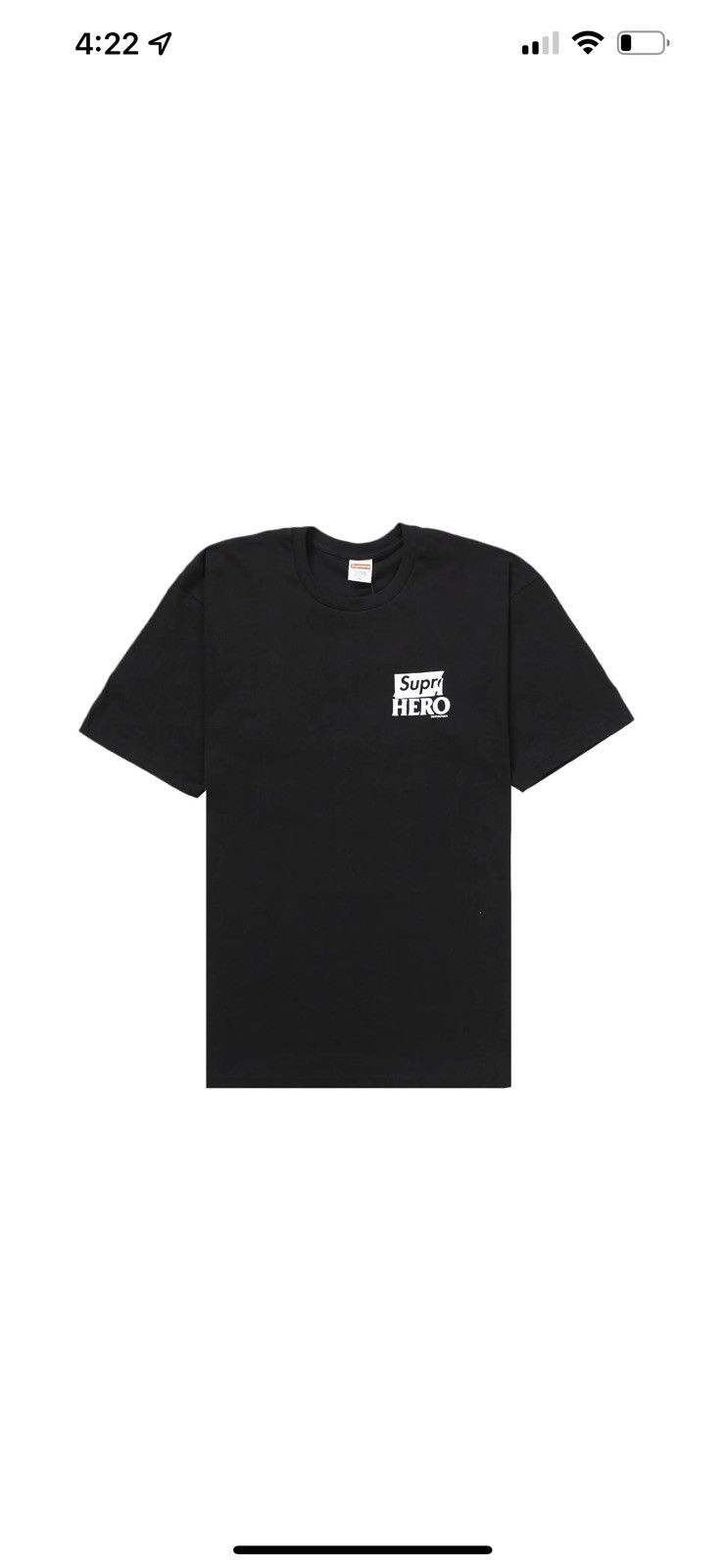 Supreme x Antihero Dog Tee T-shirt black medium
