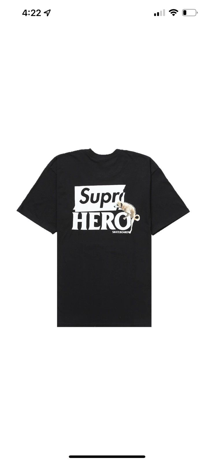 Supreme Supreme x Antihero Dog Tee T-shirt black small | Grailed
