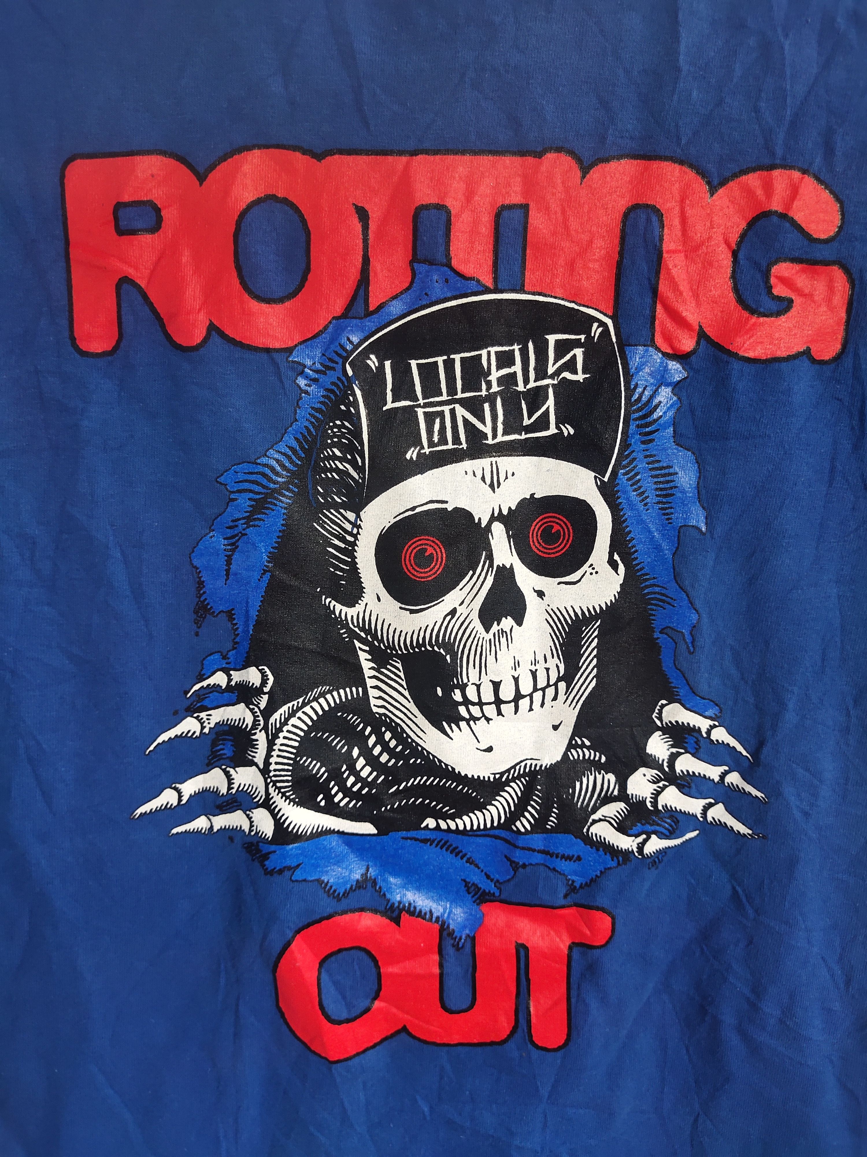 Band Tees × Vintage Y2K ROTTING OUT SKULL T-SHIRT Size US M / EU 48-50 / 2 - 2 Thumbnail
