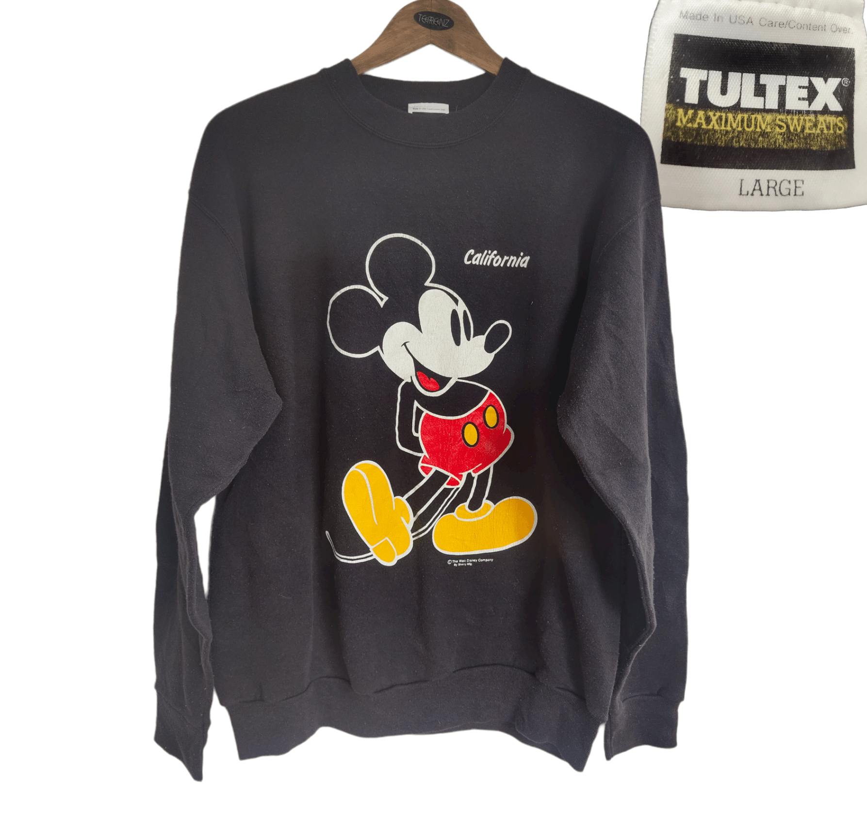 Mickey Mouse × Vintage VINTAGE 90'S MICKEY MOUSE SWEATSHIRT A116 Size US L / EU 52-54 / 3 - 1 Thumbnail