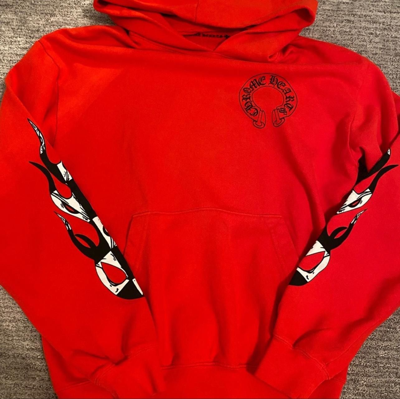 Chrome Hearts Chrome Hearts x Matty Boy Red Hoodie | Grailed