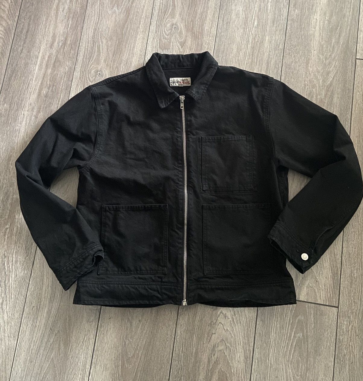 Stussy Stussy Overdyed Zip Work Jacket | Grailed