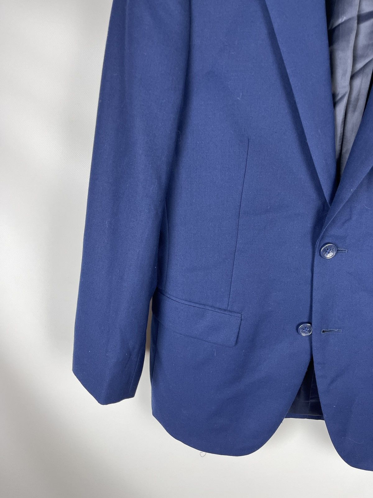 Giani Bernini Bernini Italy 120s wool blue 2 button blazer sport coat Size 36R - 4 Thumbnail
