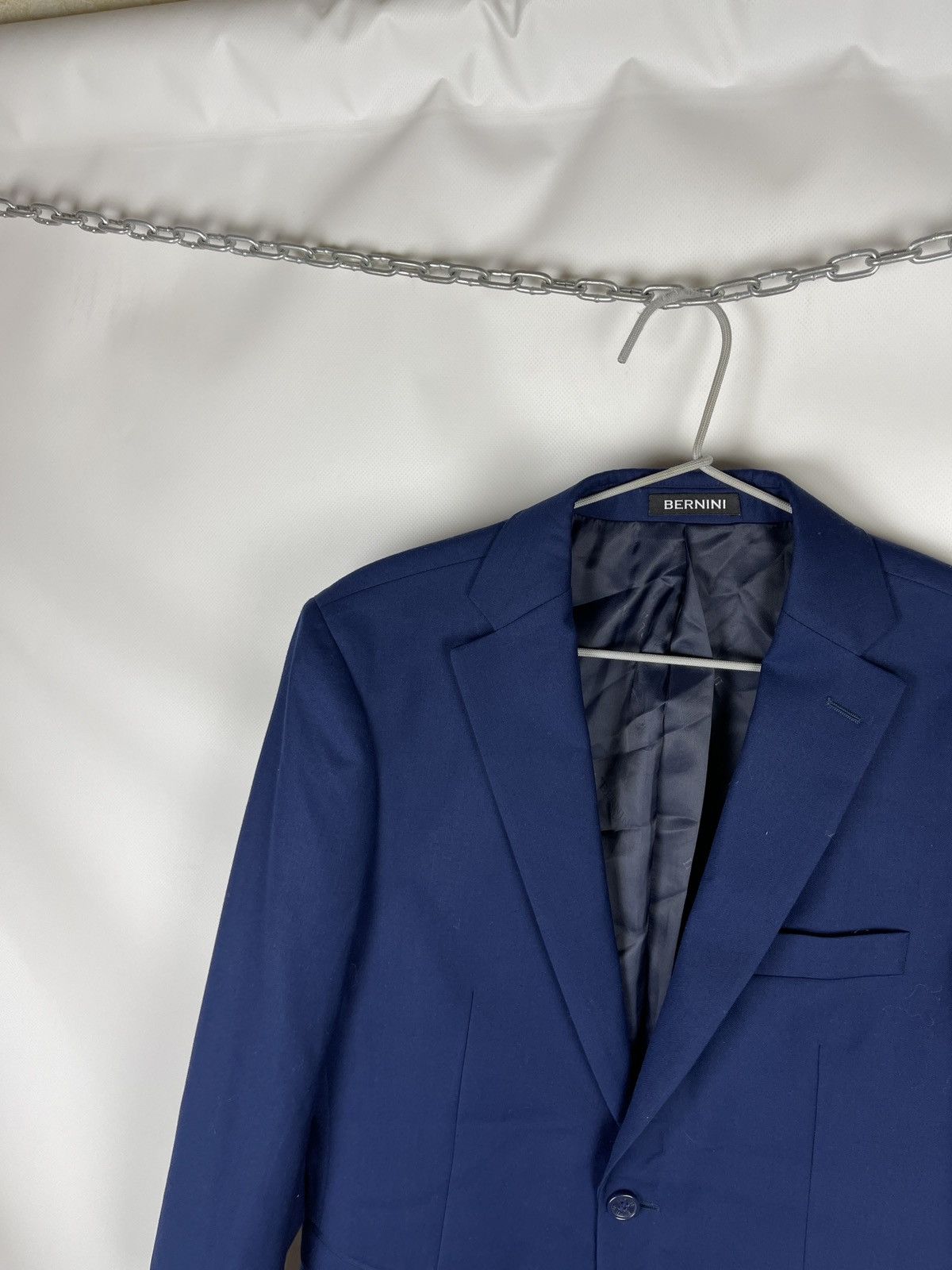 Giani Bernini Bernini Italy 120s wool blue 2 button blazer sport coat Size 36R - 2 Thumbnail
