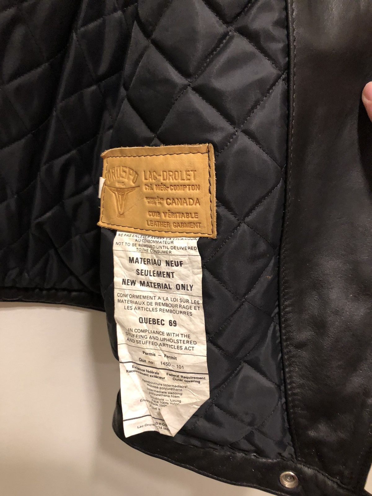 Leather biker jacket