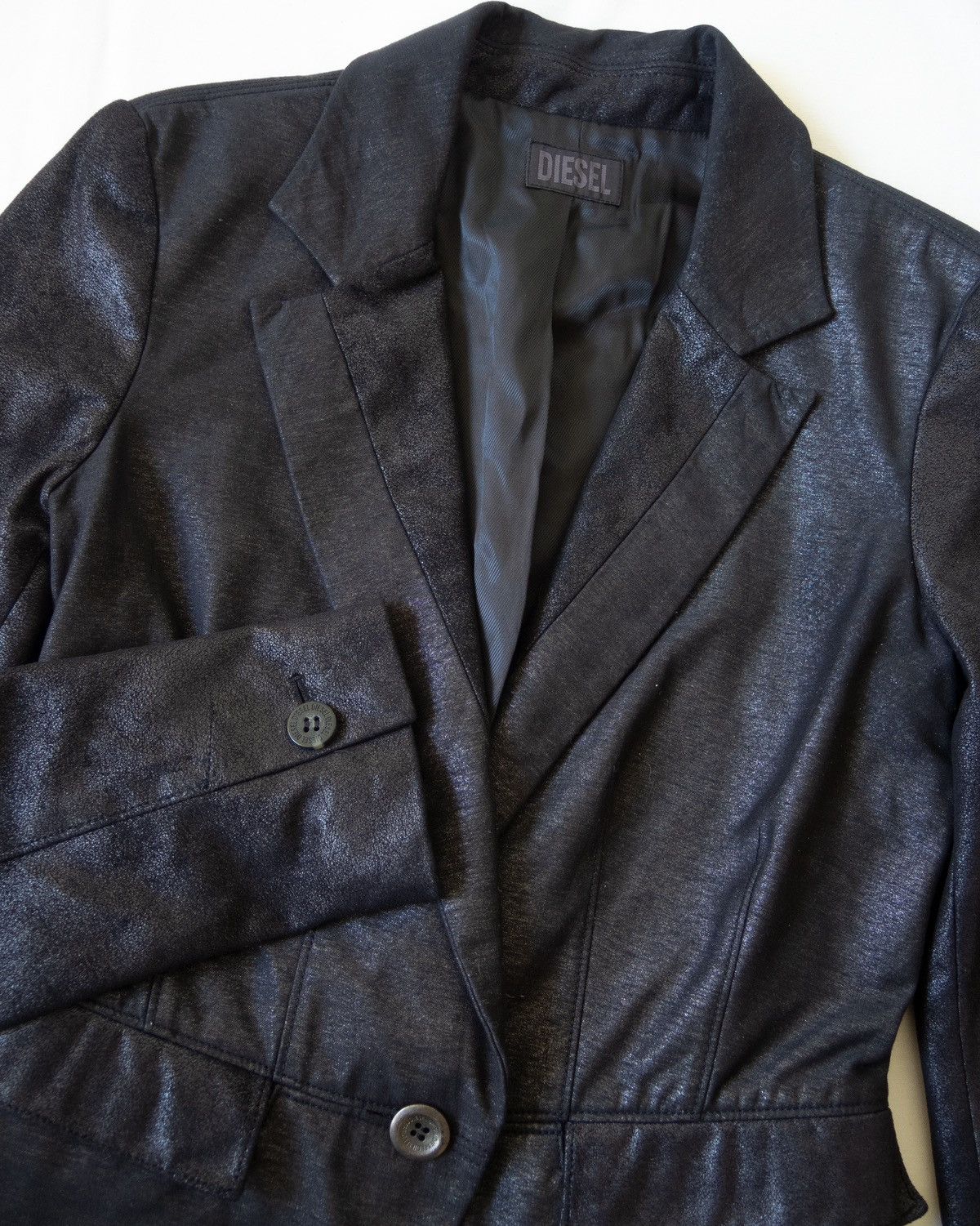Diesel Diesel leather details blazer Size XXS / US 00 / IT 34 - 3 Thumbnail