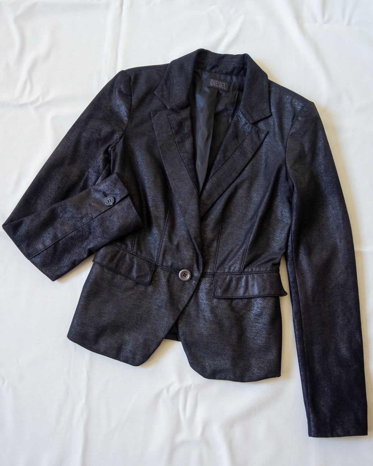 Diesel Diesel leather details blazer Size XXS / US 00 / IT 34 - 1 Thumbnail